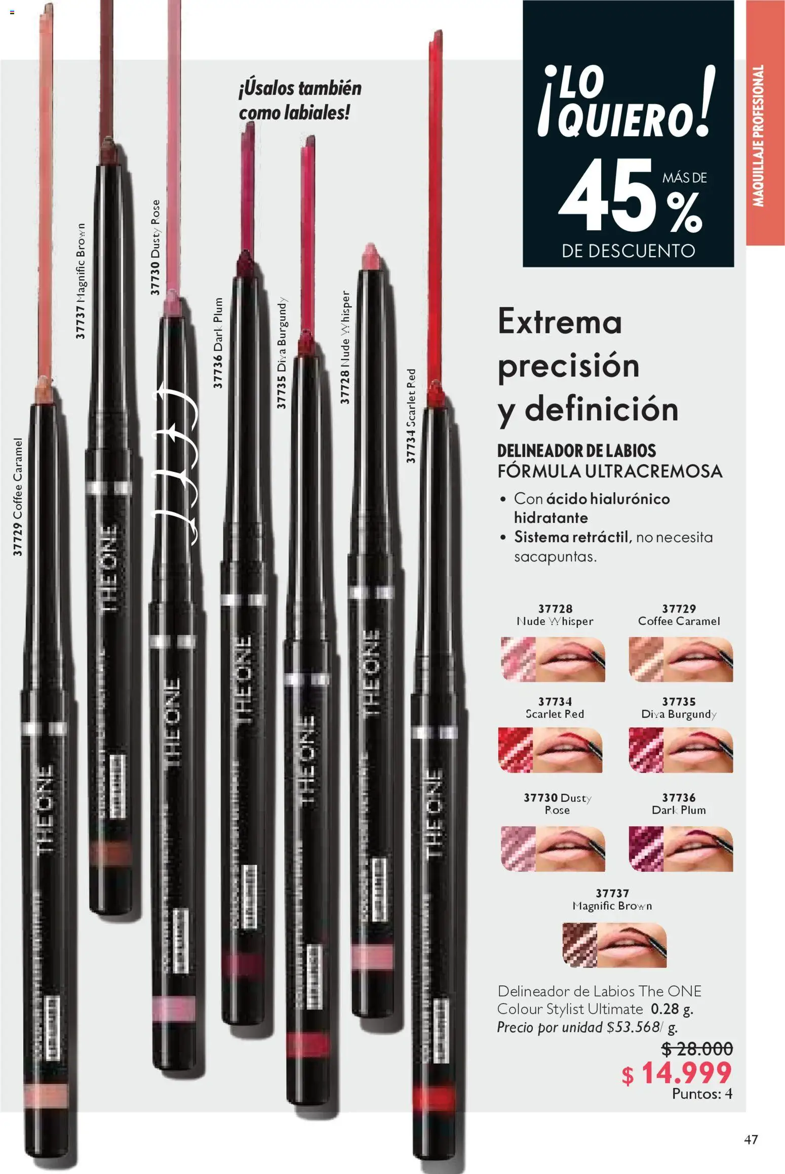 Oriflame revista - valida desde el 15.11.2025 | Página: 47 | Productos: Maquillaje, Delineador