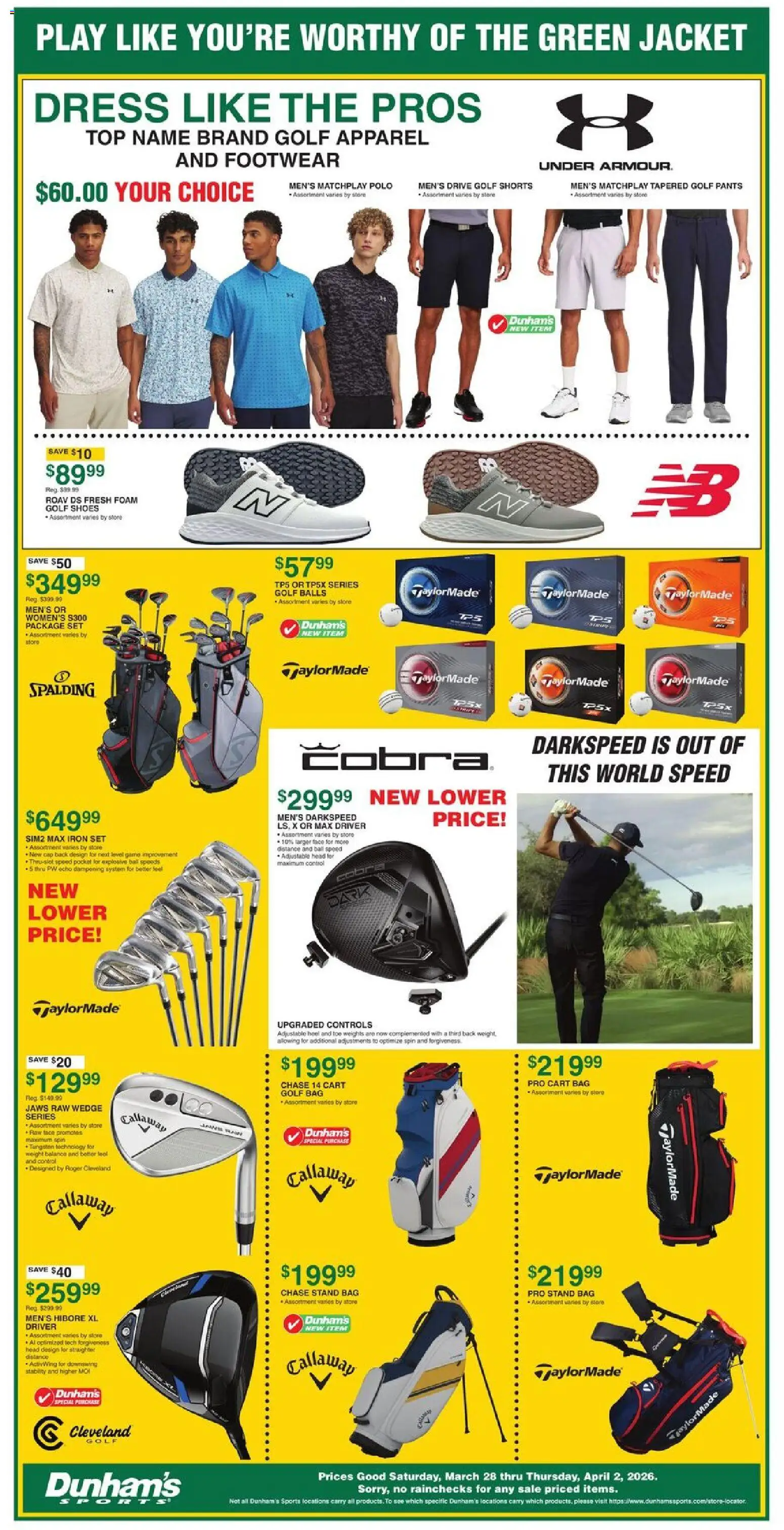 Dunham's Sports Weekly Ad - valid from 28.03.2026 | Page: 7 | Products: Pants, Cap, Game, Weight