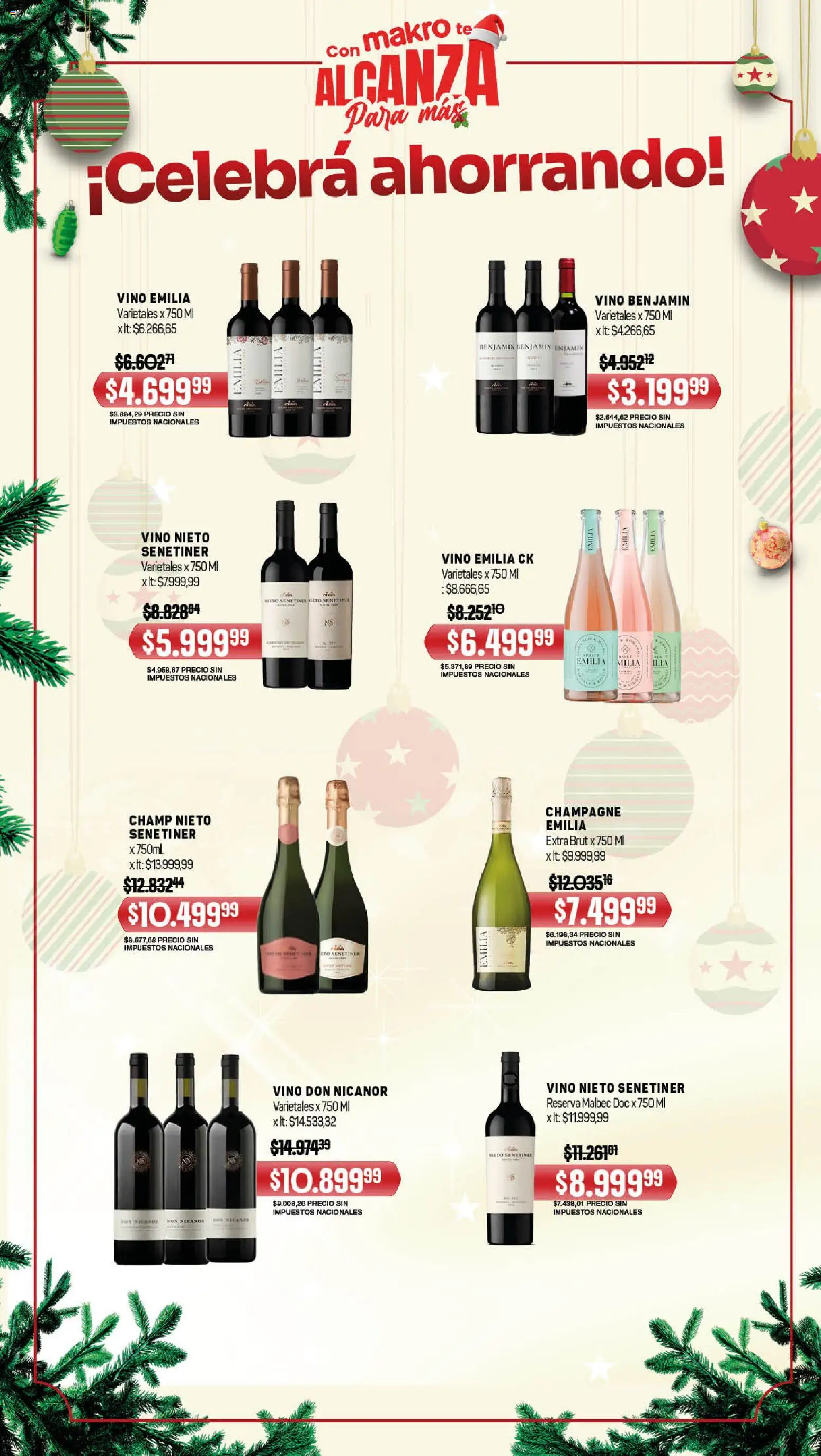 Makro ofertas │ válido desde el 18.12.2025 | Página: 6 | Productos: Champagne, Vino, Té