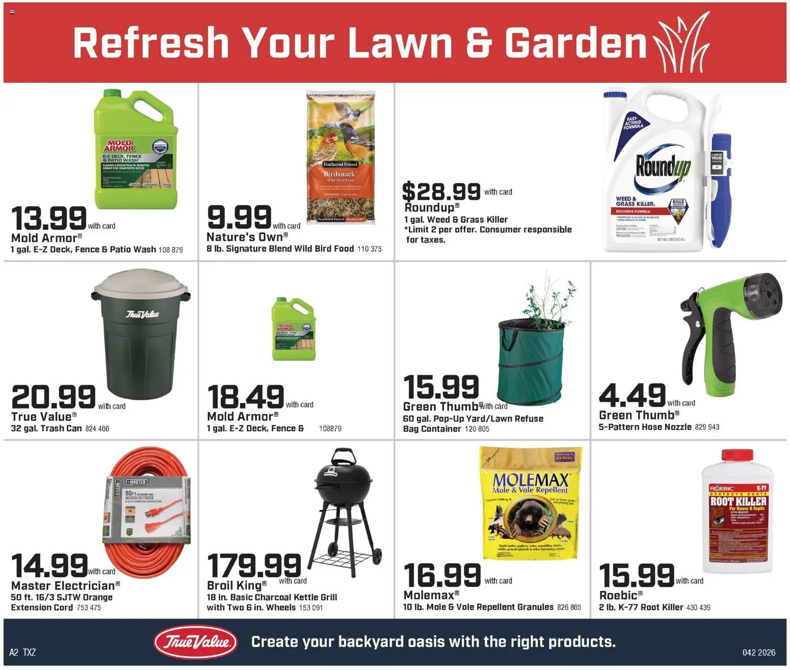 Family Fare True Value Ad - valid from 29.03.2026 | Page: 2 | Products: Bag, Grill, Kettle