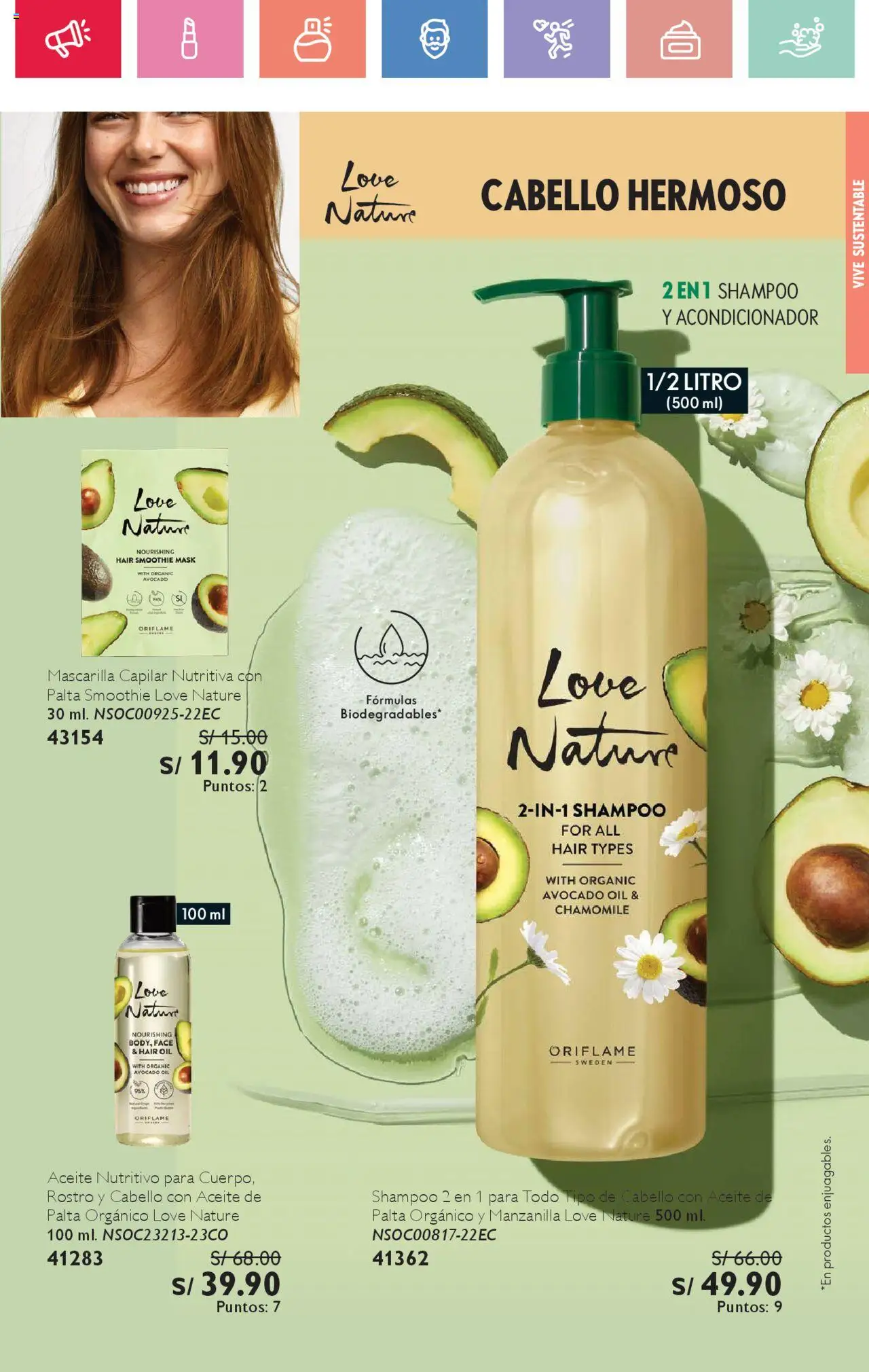 Catálogo Oriflame válido desde 02.08.2025 | Página: 63 | Productos: Shampoo, Acondicionador, Aceite
