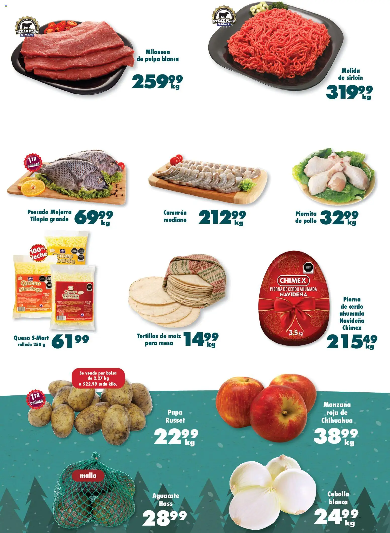 Nuevas ofertas de S-Mart válidas en toda la República Mexicana desde el 05.12.2025. ¡Encuentra las mejores ofertas en S-Mart folleto Monterrey! | Página: 4 | Productos: Manzana, Aguacate, Mesa, Malla