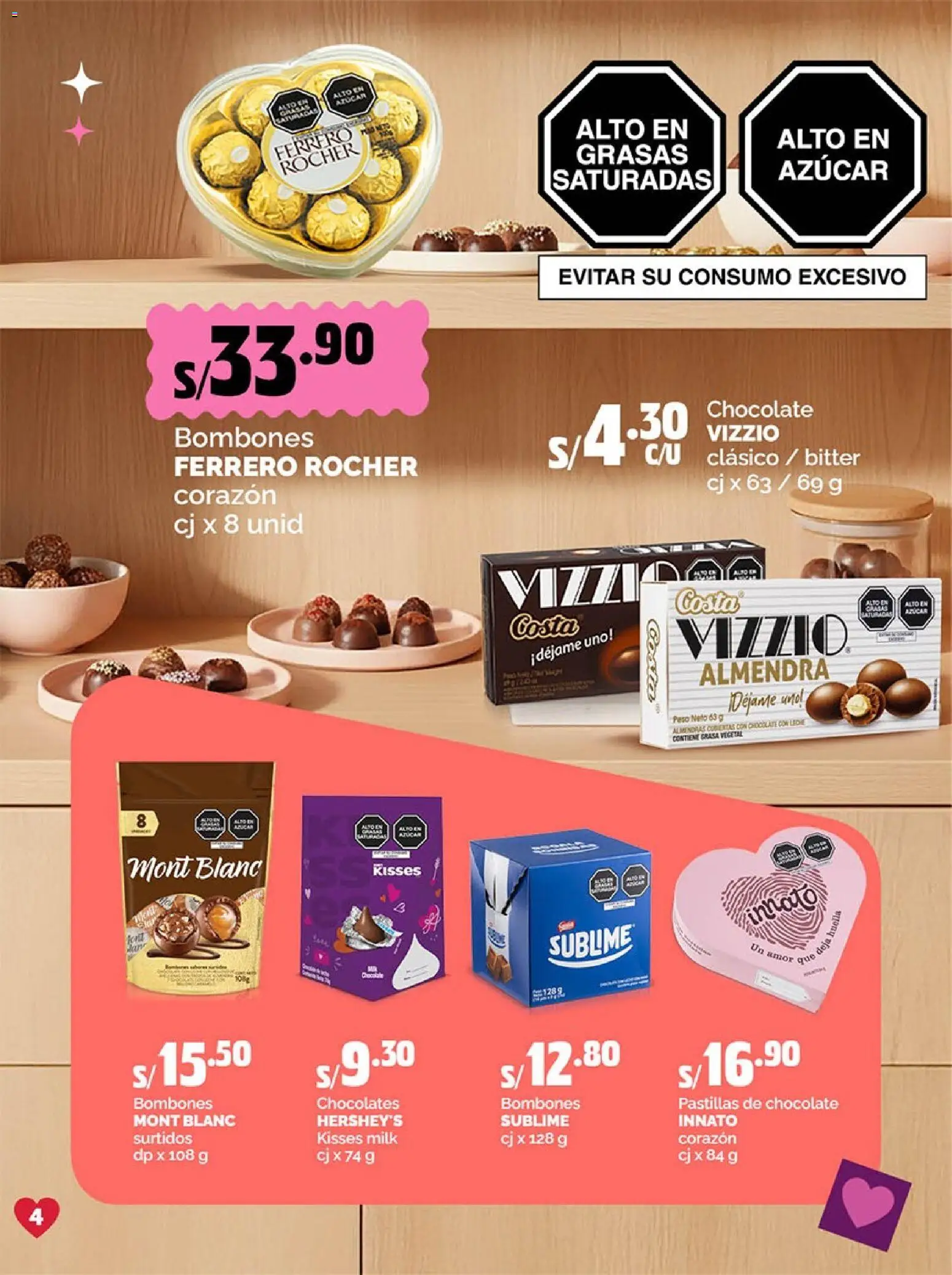 Catálogo Plaza Vea válido desde 02.02.2026 | Página: 4 | Productos: Chocolate, Almendras, Peso