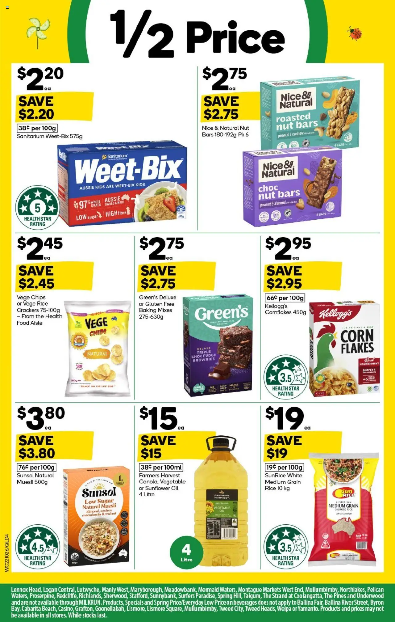 Woolworths catalogue - valid from 22.10.2025 | Page: 4 | Products: Crackers, Rice, Chips, Flakes