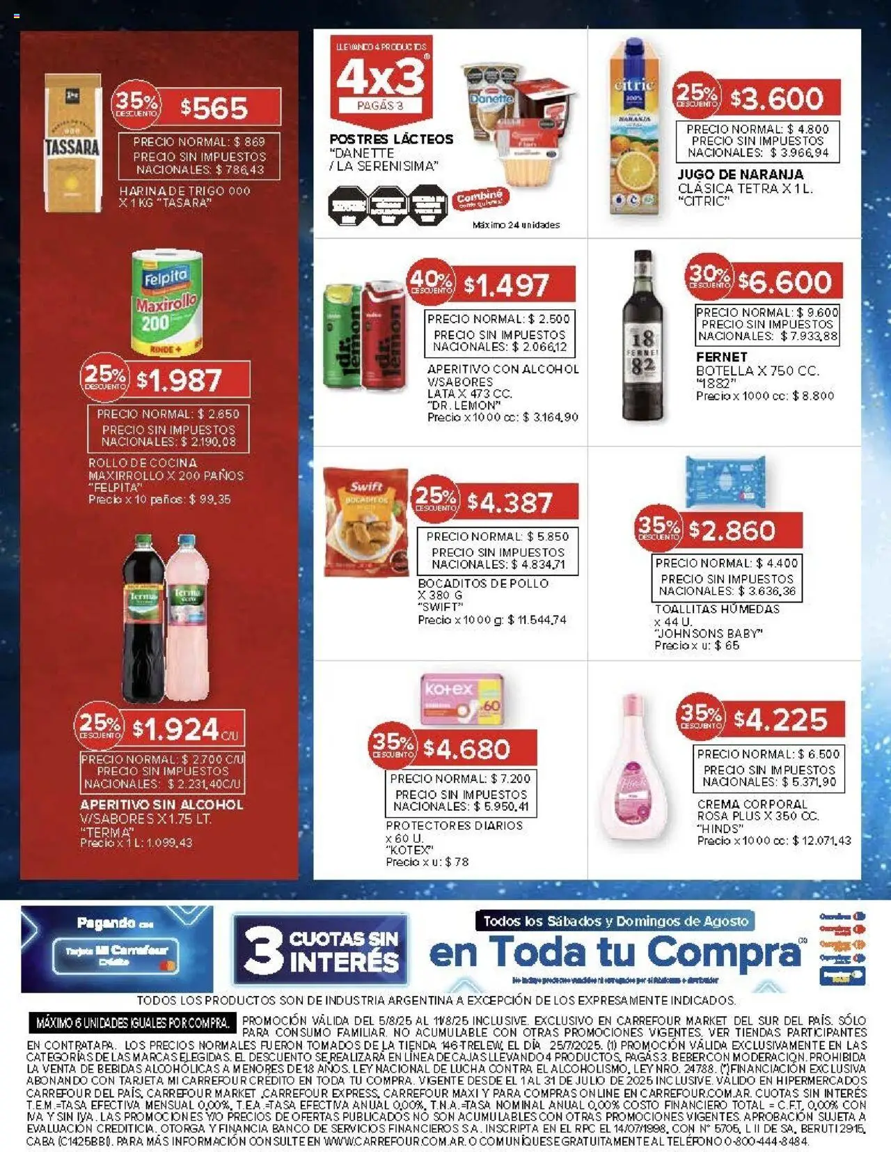 Carrefour Market catálogo - Chubut │ válido desde el 05.08.2025 | Página: 11 | Productos: Teléfono, Botella, Cocina, Pollo