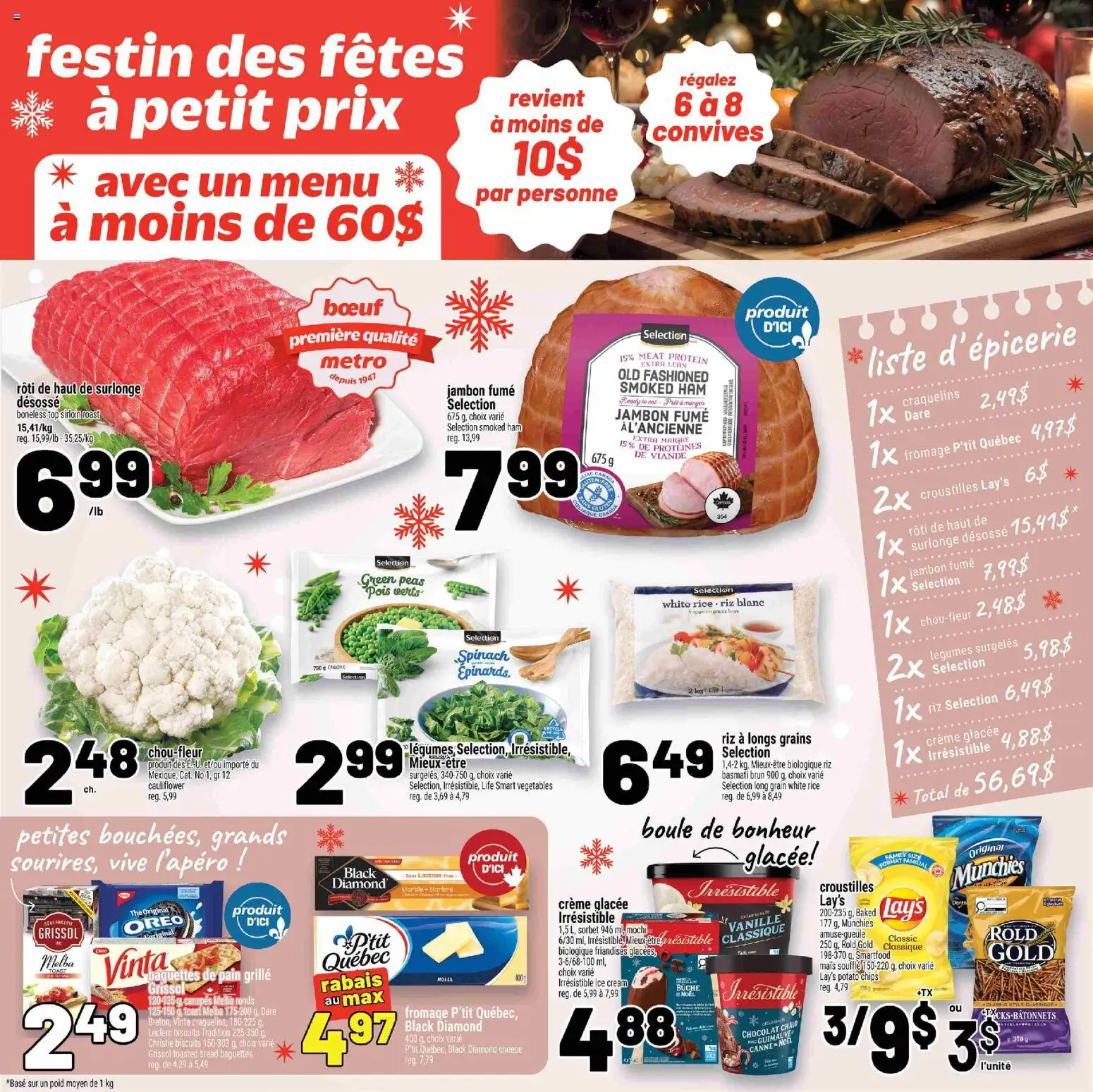 Metro flyer valid from 25.12.2025 | Page: 3 | Products: Rice, Cream, Cheese, Ham