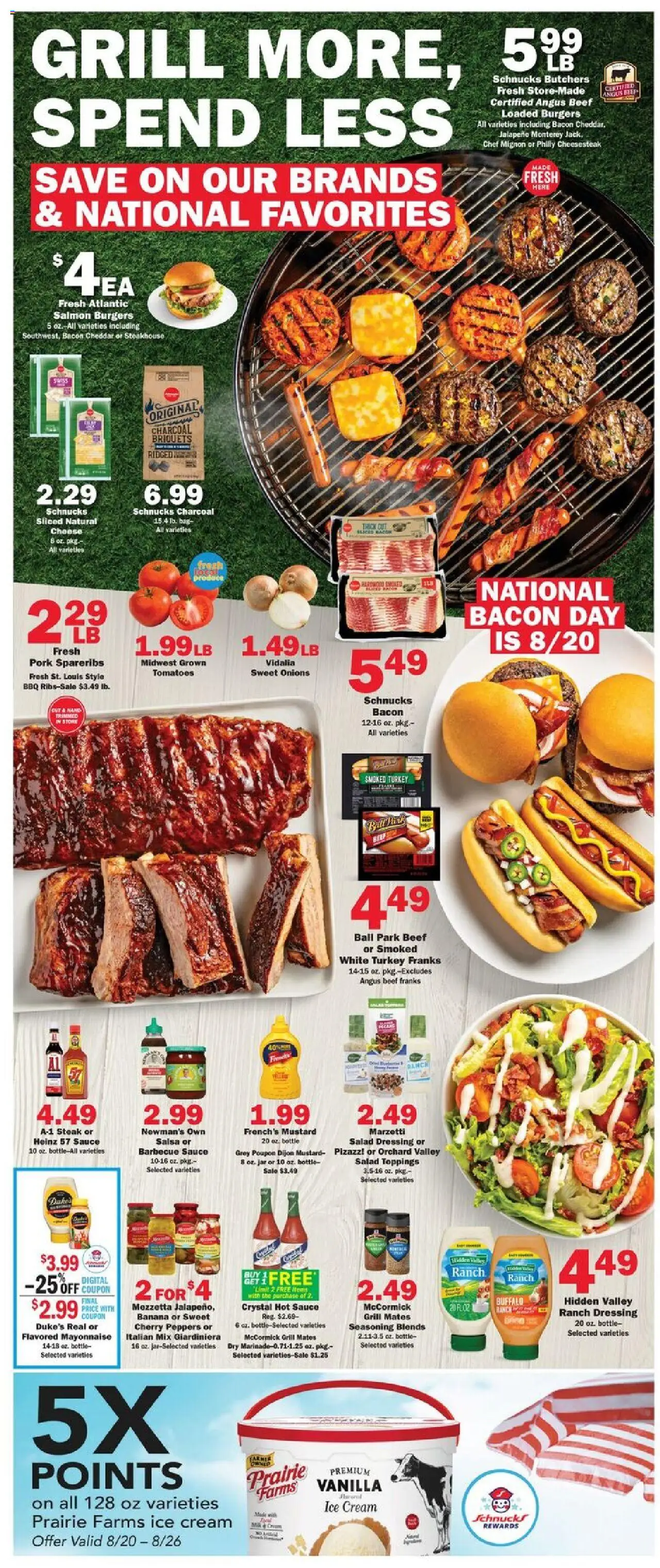Schnucks Weekly Ad - valid from 20.08.2025 | Page: 2 | Products: Peppers, Beef, Salad, Sauce