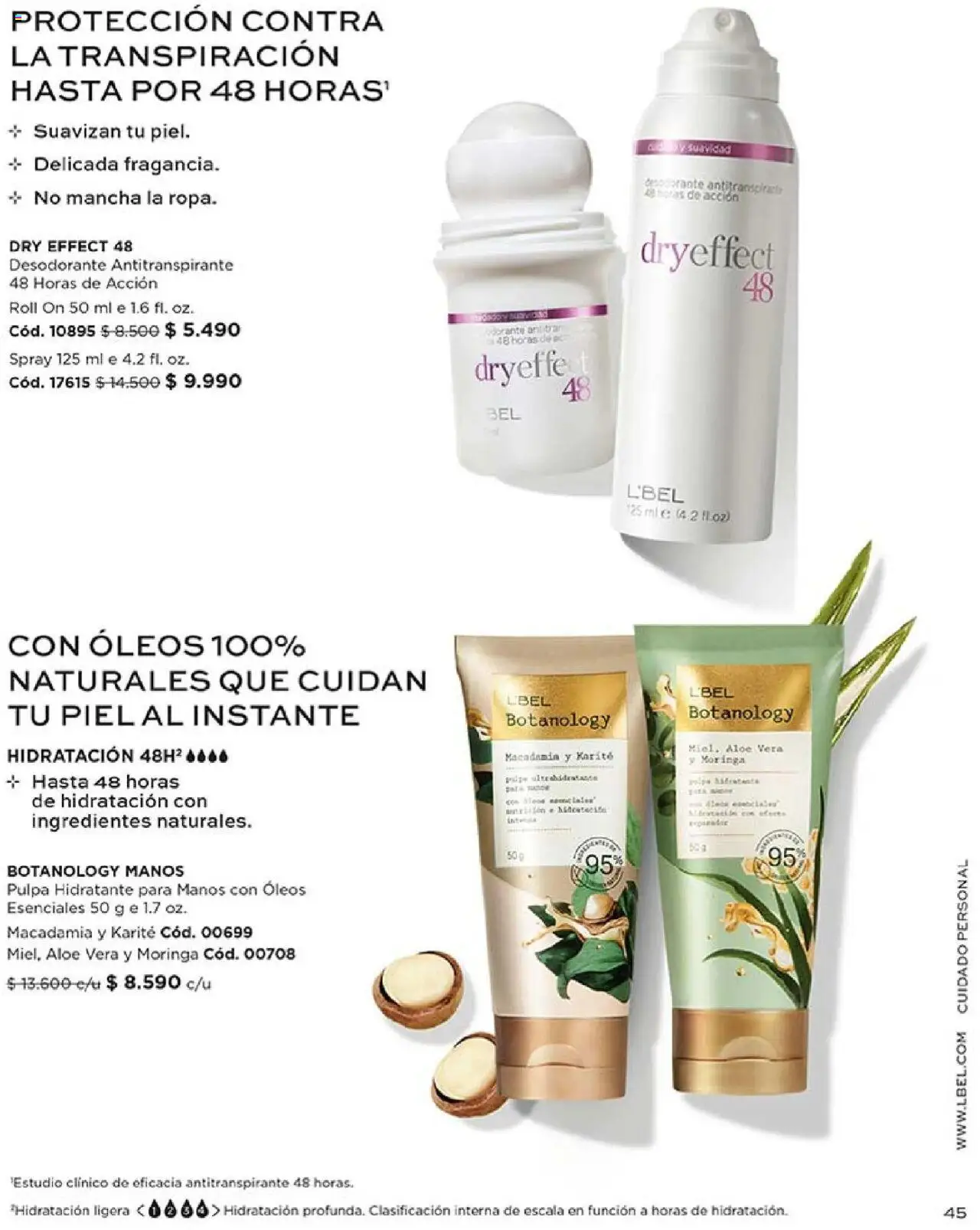 Catálogo L'Bel Campaña 17 │ válido desde el 14.10.2025 | Página: 45 | Productos: Desodorante, Antitranspirante