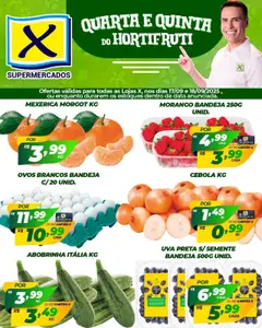 X Supermercados - Ofertas Quarta e Quinta do Hortifruti - Pré-Visualização do folheto da loja X Supermercados, válido de 17.09.2025