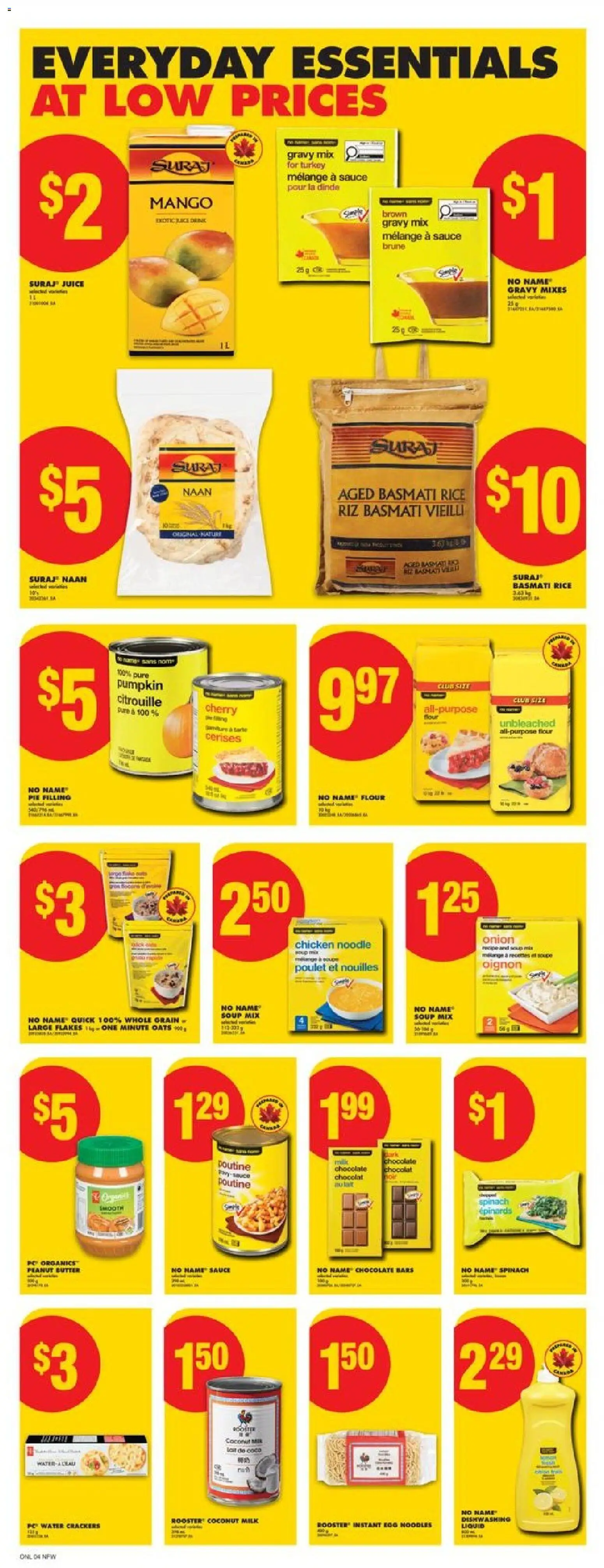 No Frills flyer valid from 06.11.2025 | Page: 8 | Products: Noodles, Turkey, Bread, Chocolate