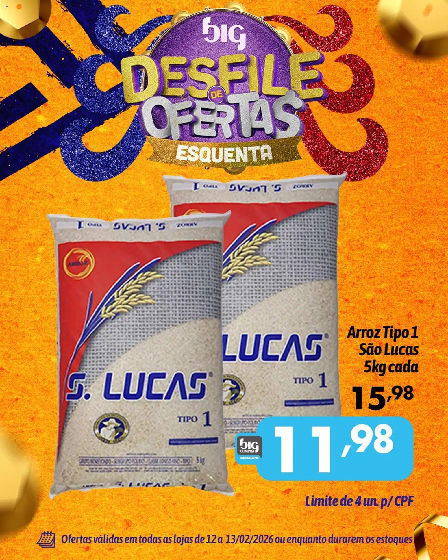 Big Compra Folheto - válido de 12.02.2026 | Página: 4 | Produtos: Arroz