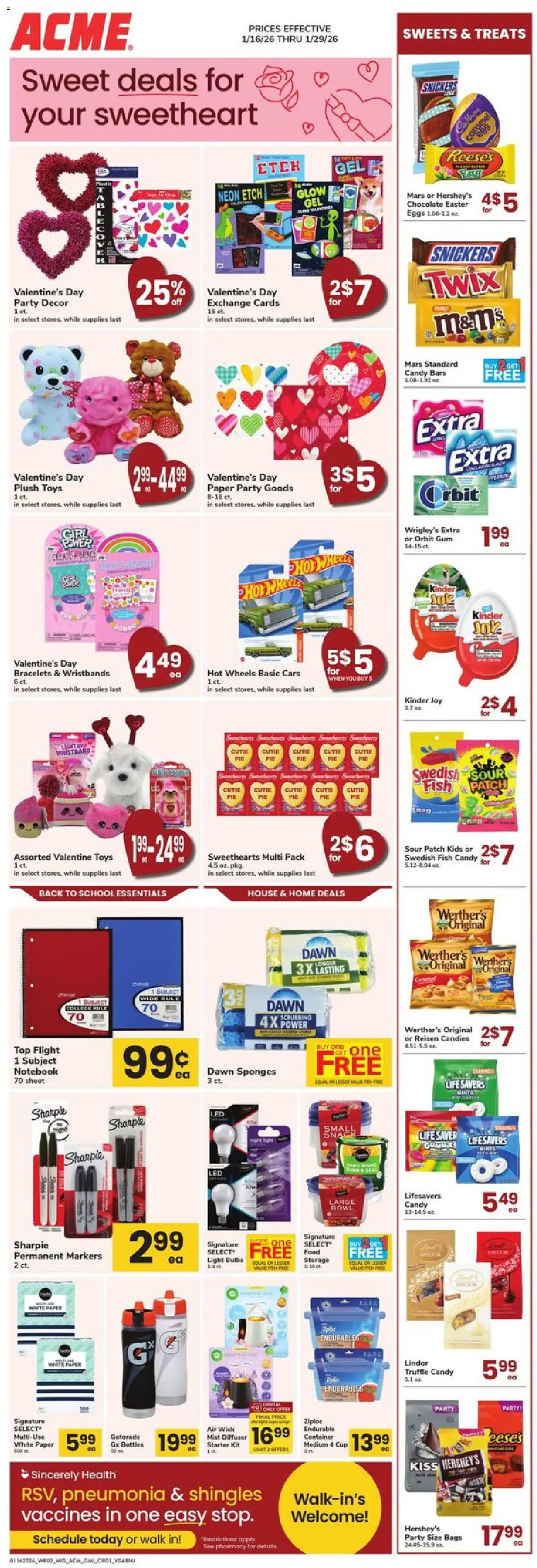 Acme Ad - valid from 16.01.2026 | Page: 1 | Products: Chocolate, Fish, Notebook, Sheet