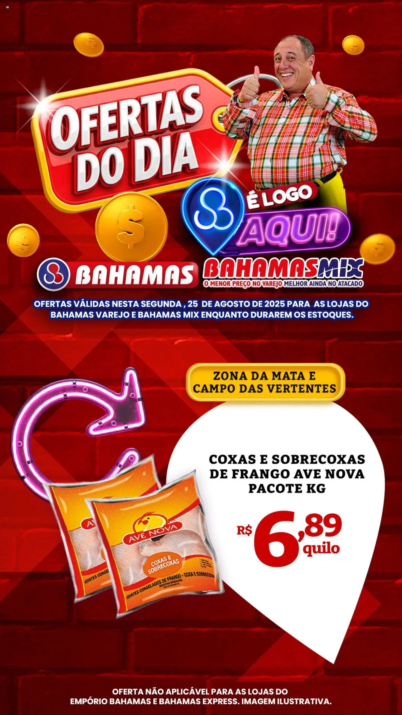 Bahamas Supermercados Folheto - válido de 25.08.2025 | Página: 4 | Produtos: Cola, Frango