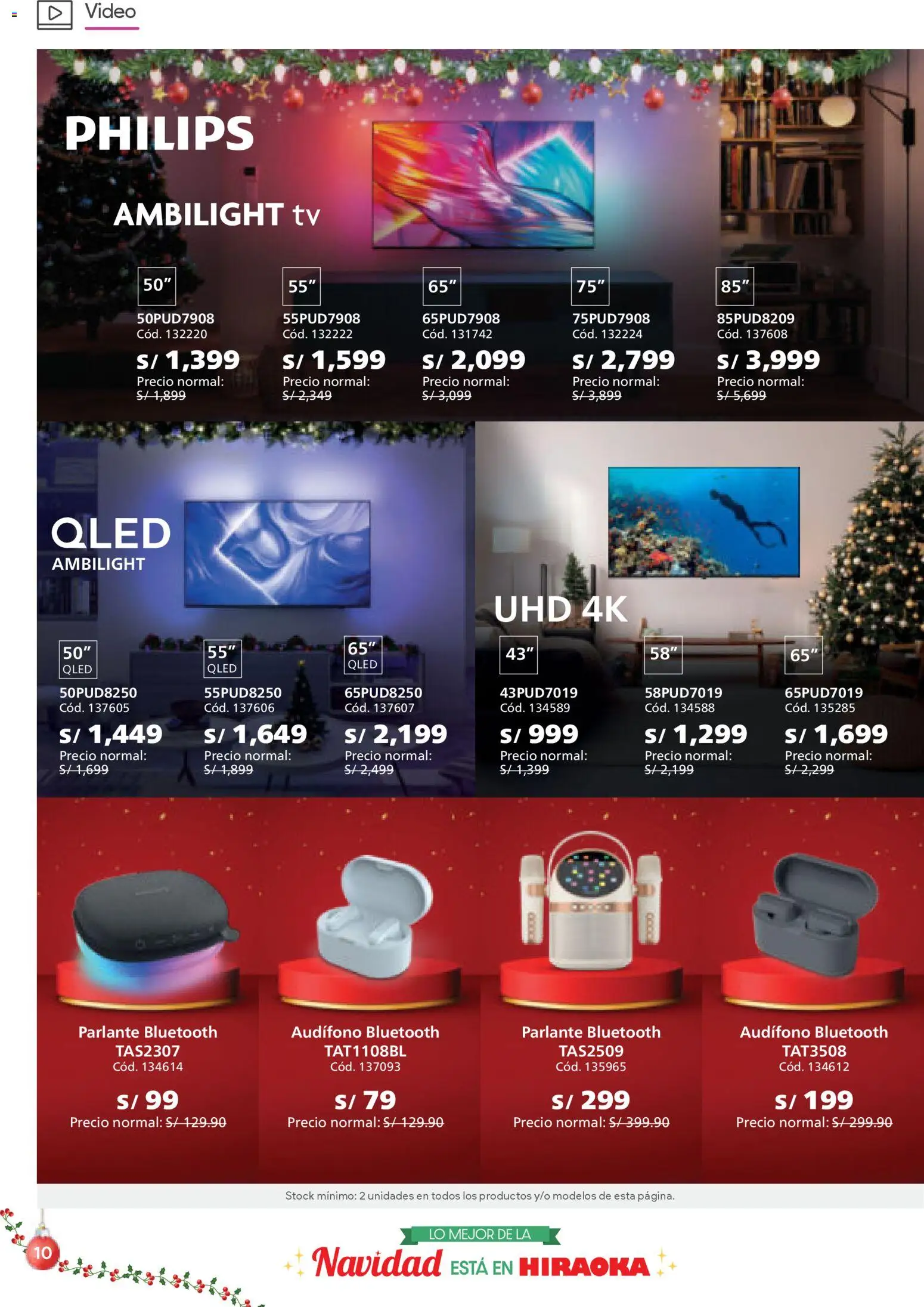Catálogo Hiraoka válido desde 06.12.2025 | Página: 10 | Productos: Video, Parlante