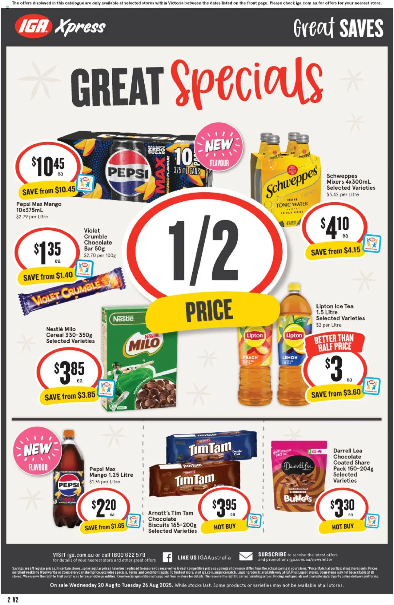 IGA catalogue - valid from 20.08.2025 | Page: 8 | Products: Soap, Mouthwash, Tablets, Tissues