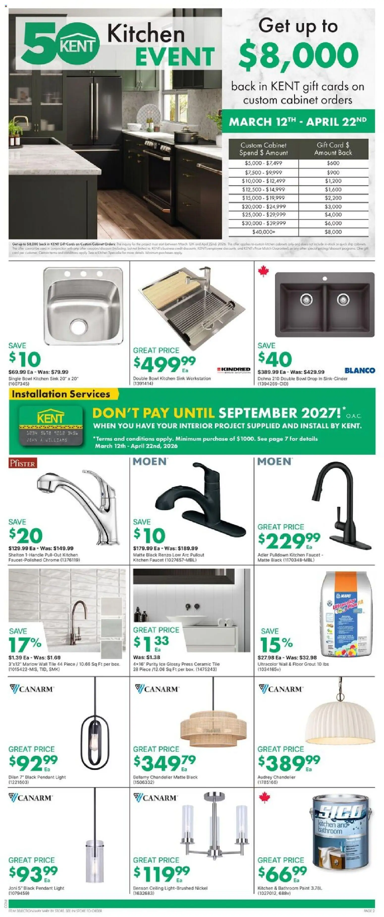 Kent flyer valid from 12.03.2026 | Page: 2 | Products: Cabinet, Box