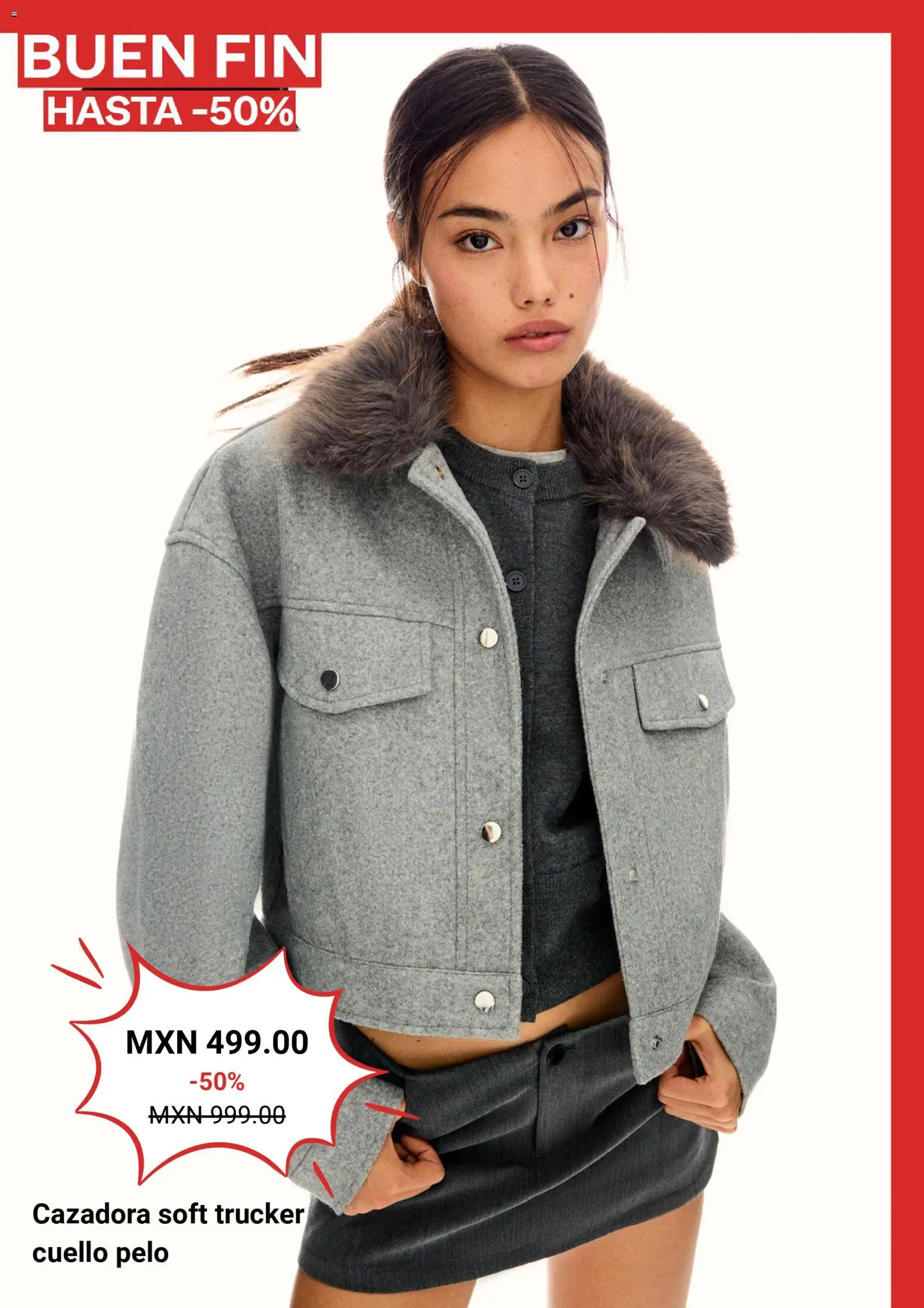 Nuevas ofertas de Bershka válidas en toda la República Mexicana desde el 13.11.2025. ¡Encuentra las mejores ofertas en Bershka Buen Fin! | Página: 7