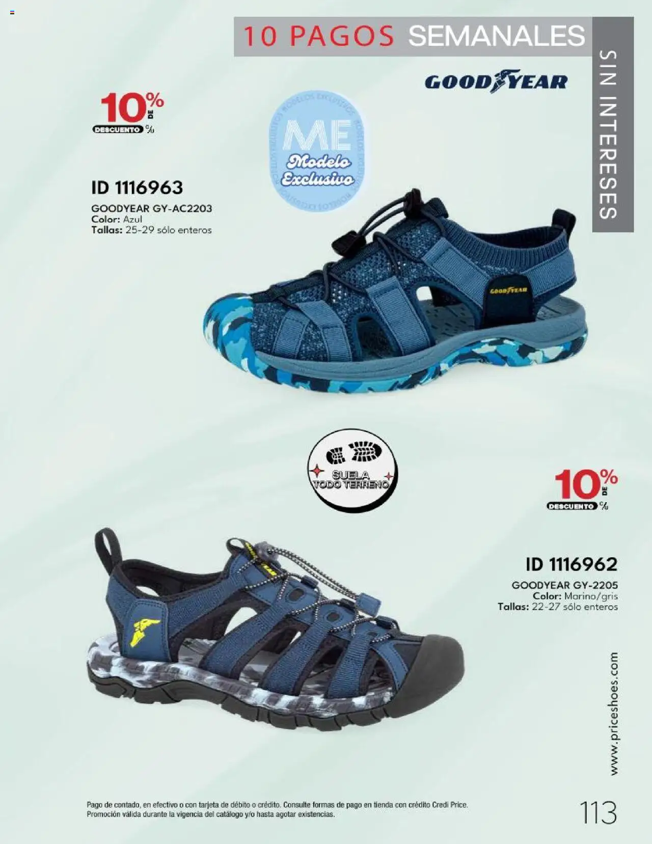 Nuevas ofertas de Price Shoes válidas en toda la República Mexicana desde el 14.10.2025. ¡Encuentra las mejores ofertas en Price Shoes - Catálogo - 10 Pagos sin Intereses! | Página: 113