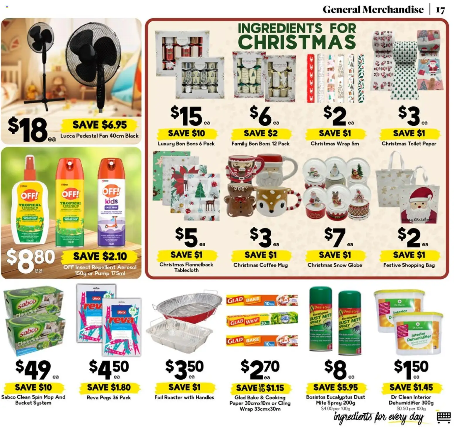 Drakes catalogue - valid from 19.11.2025 | Page: 17 | Products: Bucket, Toilet, Mop, Dehumidifier