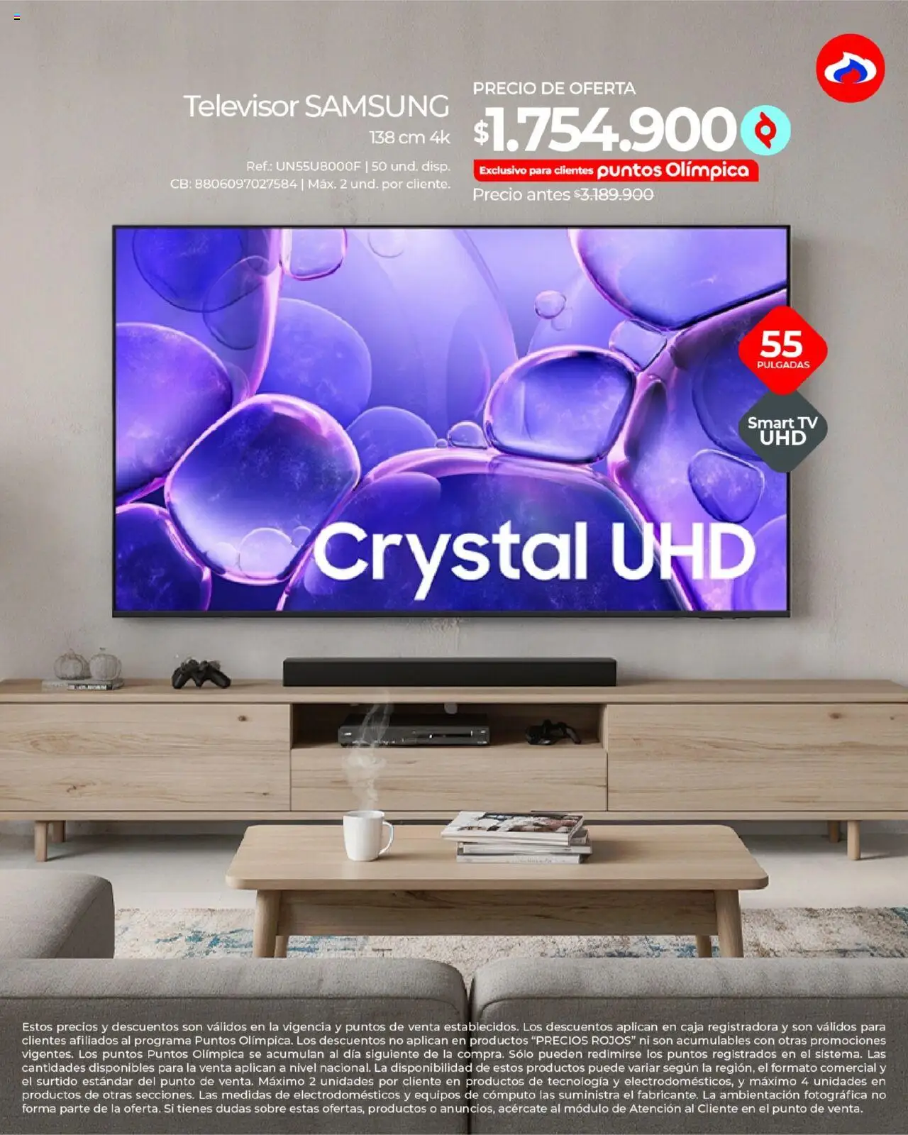 Olímpica revista - valida desde el 18.10.2025 | Página: 12 | Productos: Televisor, Sobre, Caja