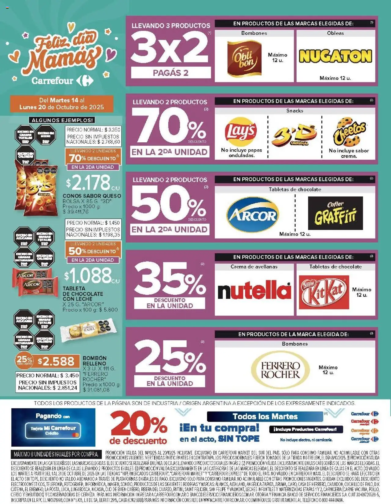 Carrefour ofertas - Chubut │ válido desde el 14.10.2025 | Página: 35 | Productos: Teléfono, Leche, Cerdo, Crema