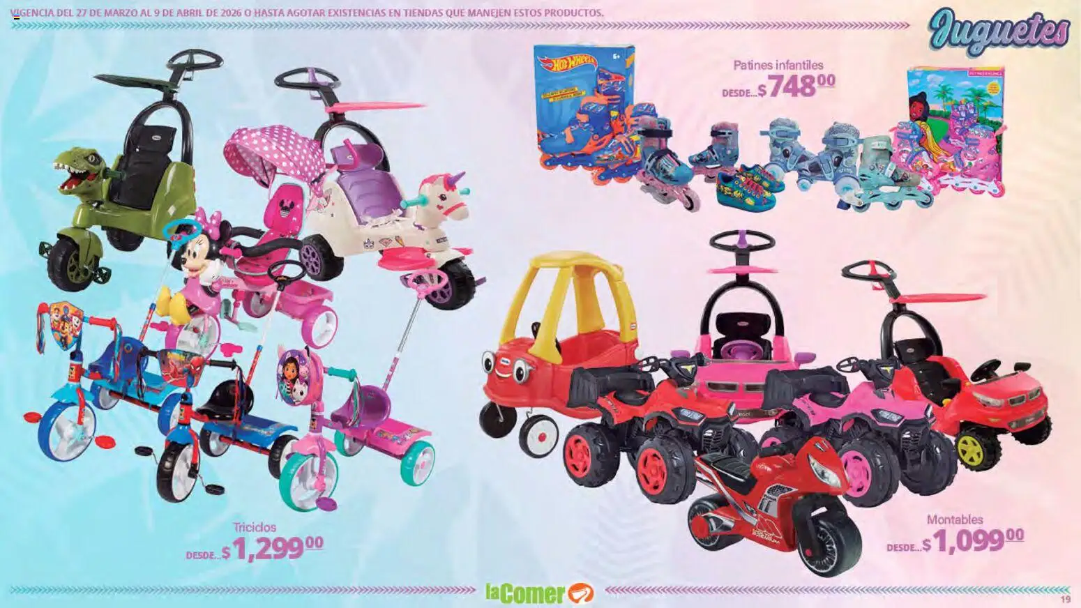 Nuevas ofertas de La Comer válidas en toda la República Mexicana desde el 27.03.2026. ¡Encuentra las mejores ofertas en La Comer folleto Ofertas! | Página: 19