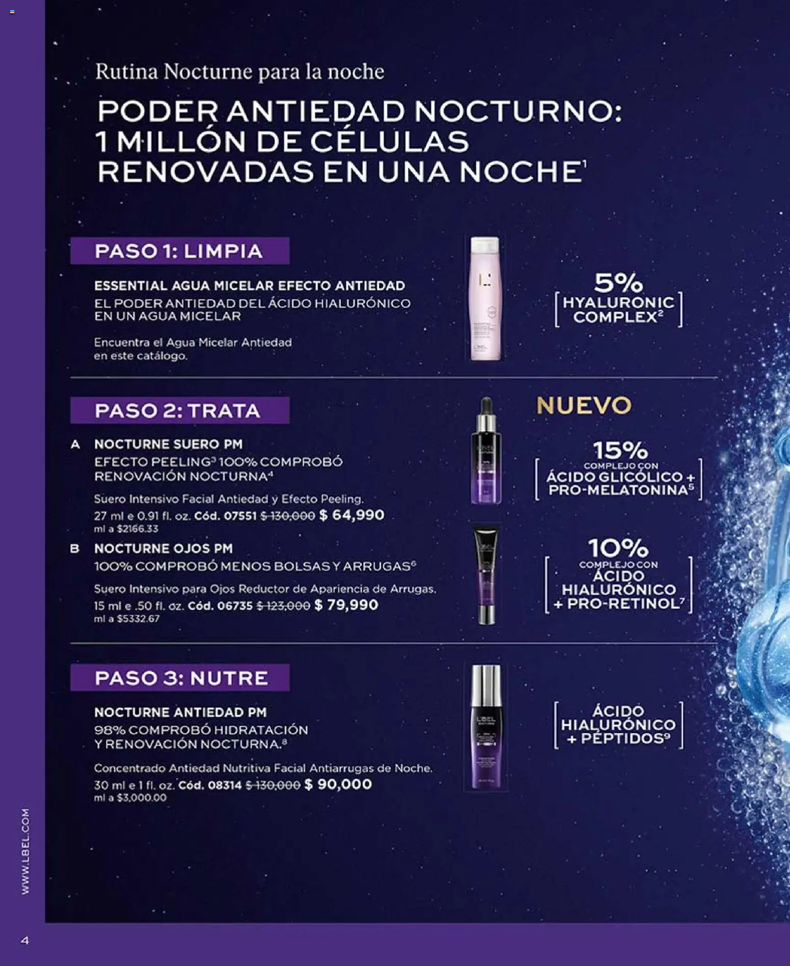 L'Bel revista - valida desde el 13.03.2026 | Página: 4 | Productos: Agua, Agua micelar