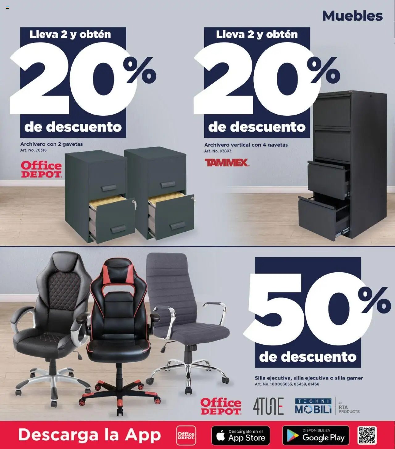 Nuevas ofertas de Office Depot válidas en toda la República Mexicana desde el 01.10.2025. ¡Encuentra las mejores ofertas en Office Depot - Catálogo! | Página: 3 | Productos: Silla, Silla gamer