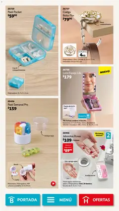 Vista previa de Betterware campaña 4 2026, nuevo folleto de la tienda, válido en México a partir del 30.03.2026 | Página: 104 | Productos: Bolso, Estuche, Espejo, Jabón