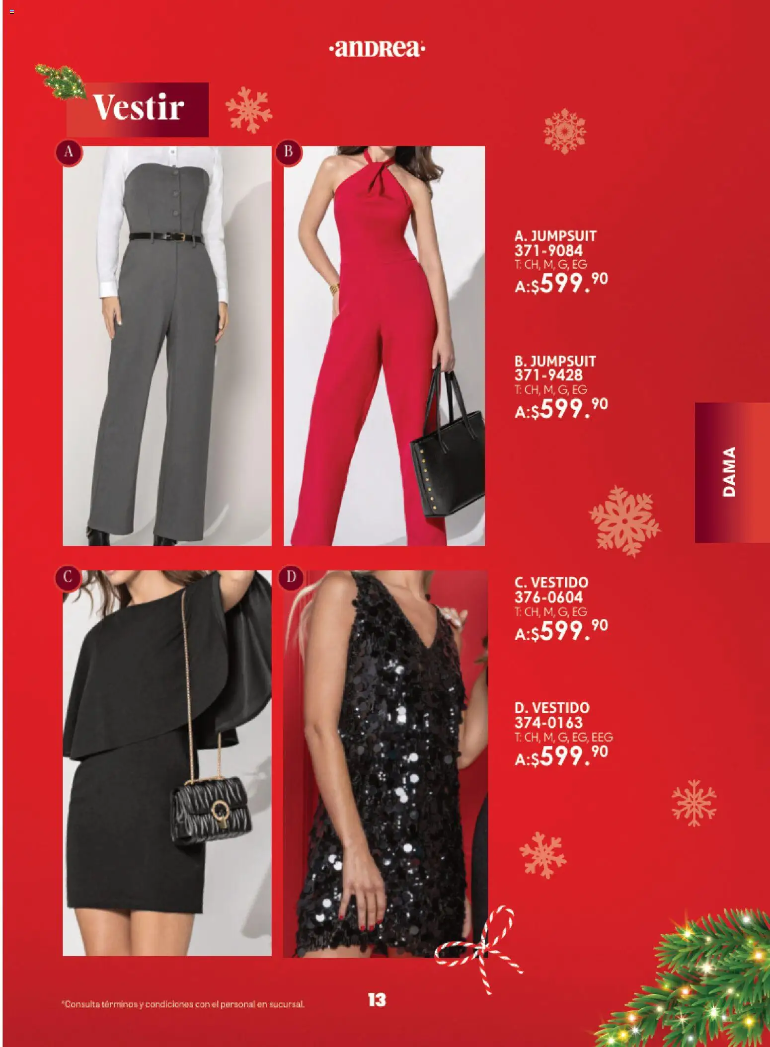 Nuevas ofertas de Andrea válidas en toda la República Mexicana desde el 23.11.2025. ¡Encuentra las mejores ofertas en Andrea catálogo Guía de regalos! | Página: 13 | Productos: Vestido