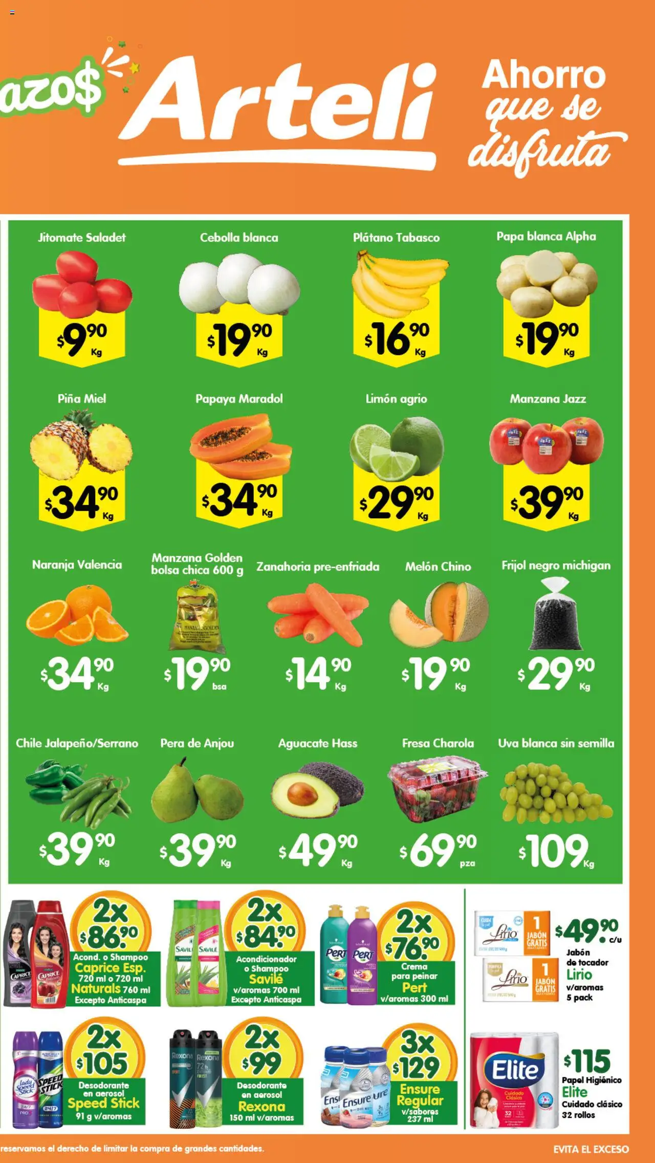 Nuevas ofertas de Arteli válidas en toda la República Mexicana desde el 14.10.2025. ¡Encuentra las mejores ofertas en Arteli - Folleto Express! | Página: 2 | Productos: Desodorante, Cebolla, Crema, Jabón