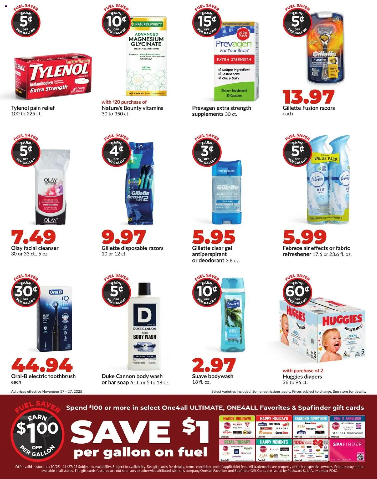 HyVee Weekly Ad - valid from 17.11.2025 | Page: 18 | Products: Fusion, Soap, Bar Soap, Body Wash
