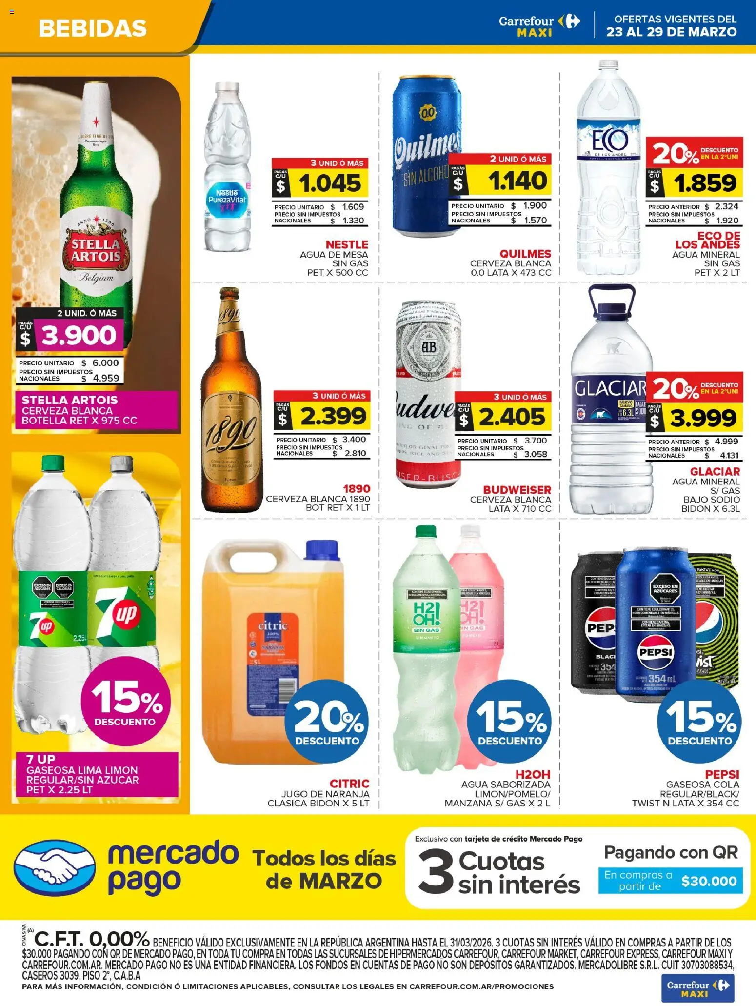 Carrefour Maxi catálogo │ válido desde el 23.03.2026 | Página: 5 | Productos: Azucar, Gaseosa, Manzana, Cerveza