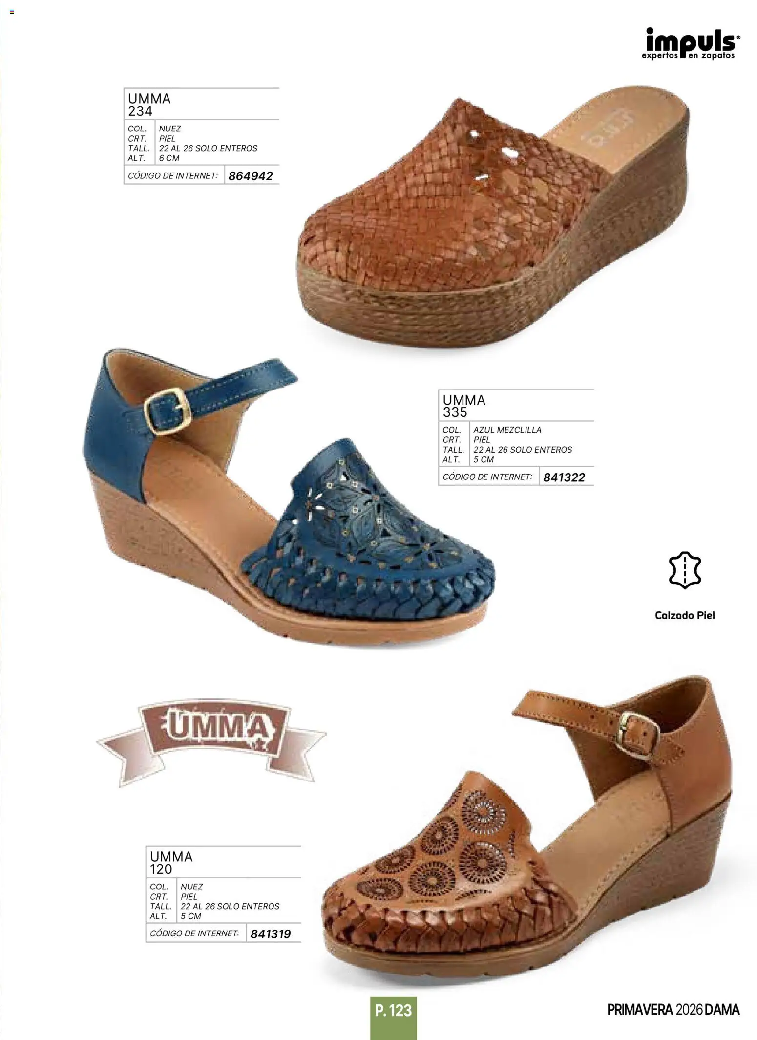 Nuevas ofertas de Impuls válidas en toda la República Mexicana desde el 01.01.2026. ¡Encuentra las mejores ofertas en Impuls catálogo Primavera! | Página: 125 | Productos: Zapatos, Nuez