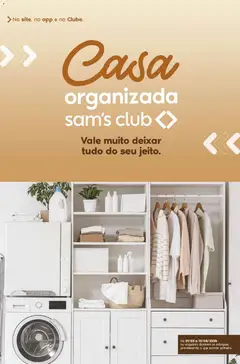 Sam's Club ofertas Casa Organizada - Pré-Visualização do folheto da loja Sam's Club, válido de 31.03.2026