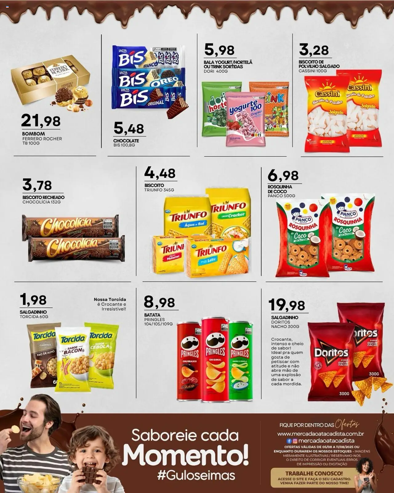 Mercadão Atacadista Folheto - válido de 05.08.2025 | Página: 10 | Produtos: Alho, Queijo, Batata, Bombom