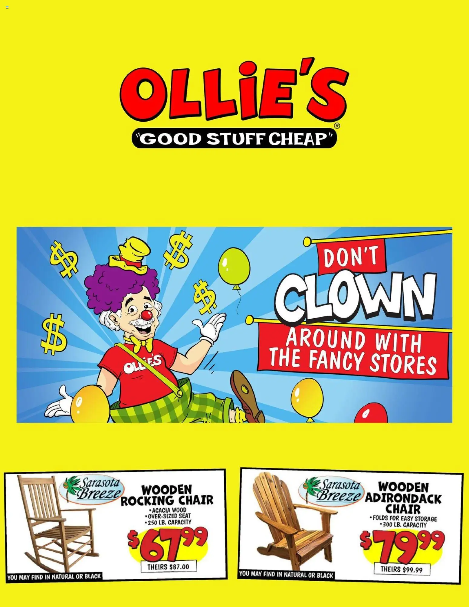 Ollie's Ad - valid from 02.04.2026 | Page: 1 | Products: Chair