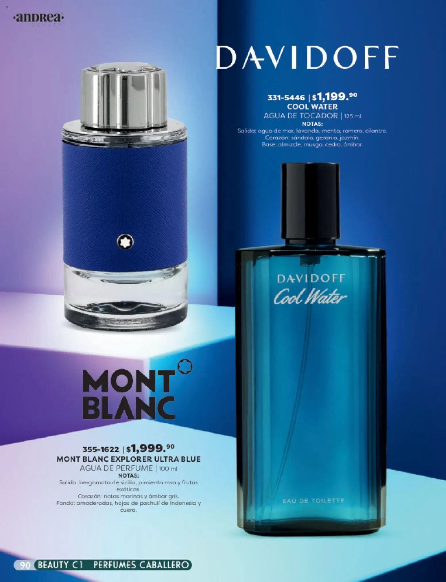 Nuevas ofertas de Andrea válidas en toda la República Mexicana desde el 25.01.2026. ¡Encuentra las mejores ofertas en Andrea catálogo Beauty! | Página: 90 | Productos: Pimienta, Agua, Perfume, Eau de toilette