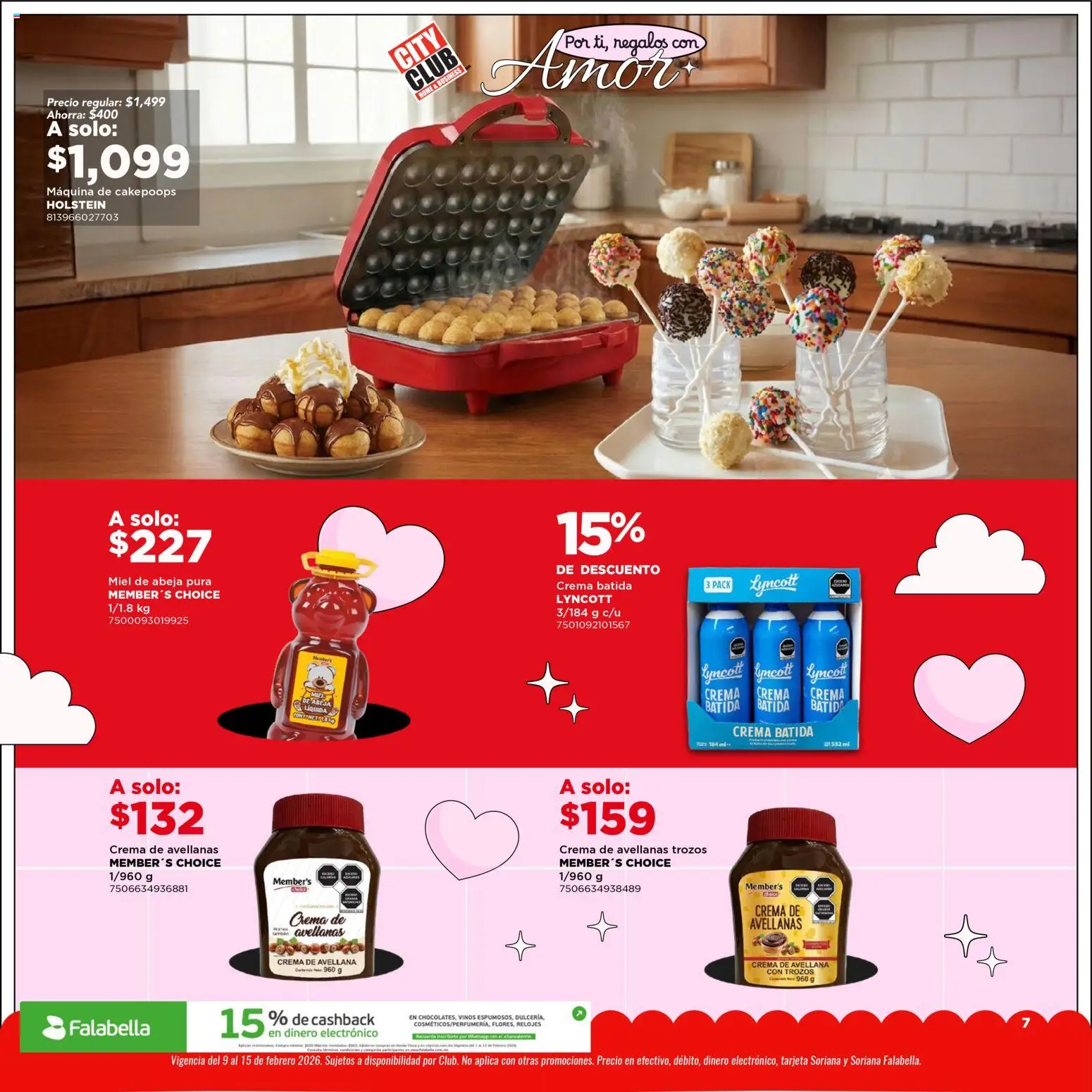 Nuevas ofertas de City Club válidas en toda la República Mexicana desde el 09.02.2026. ¡Encuentra las mejores ofertas en City Club catálogo Por ti, regalos con Amor! | Página: 7