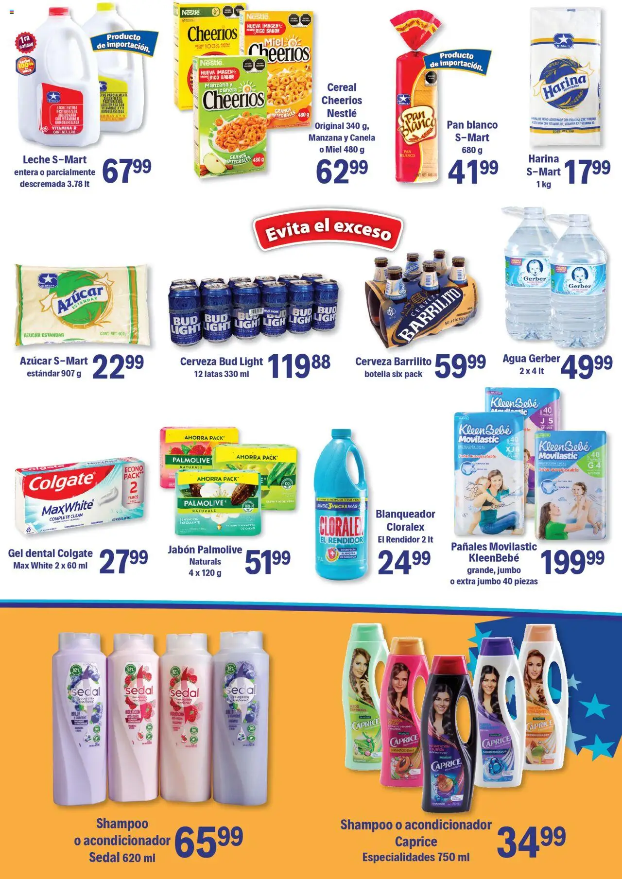 Nuevas ofertas de S-Mart válidas en toda la República Mexicana desde el 03.10.2025. ¡Encuentra las mejores ofertas en S-Mart - Folleto - Juarez! | Página: 5 | Productos: Harina, Azúcar, Brillo, Jabón