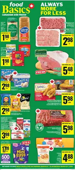Preview of Food Basics weekly flyer - Kanata from shop Food Basics valid from 12.03.2026