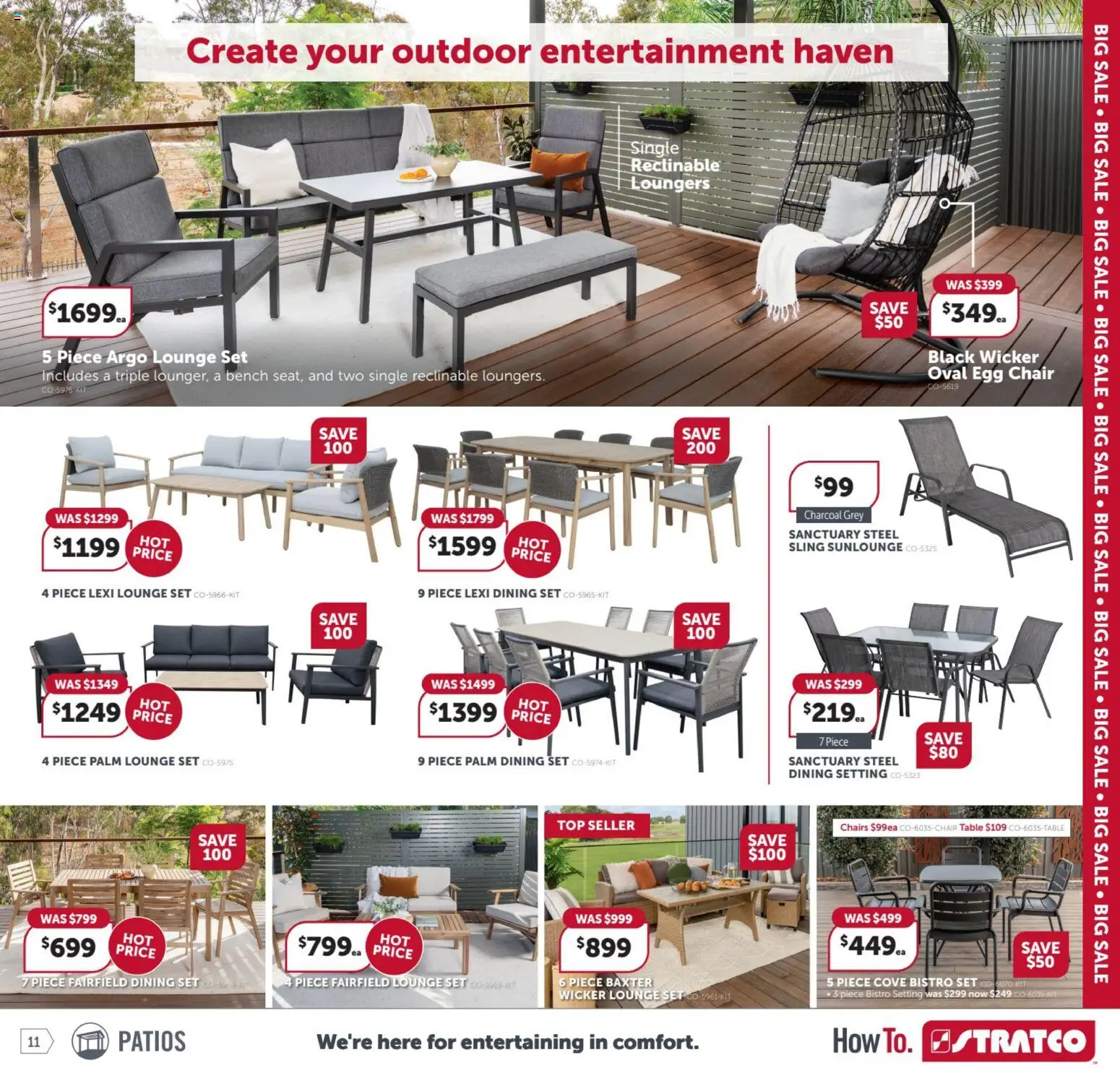 Stratco catalogue - valid from 06.03.2026 | Page: 11 | Products: Table, Chair, Bench