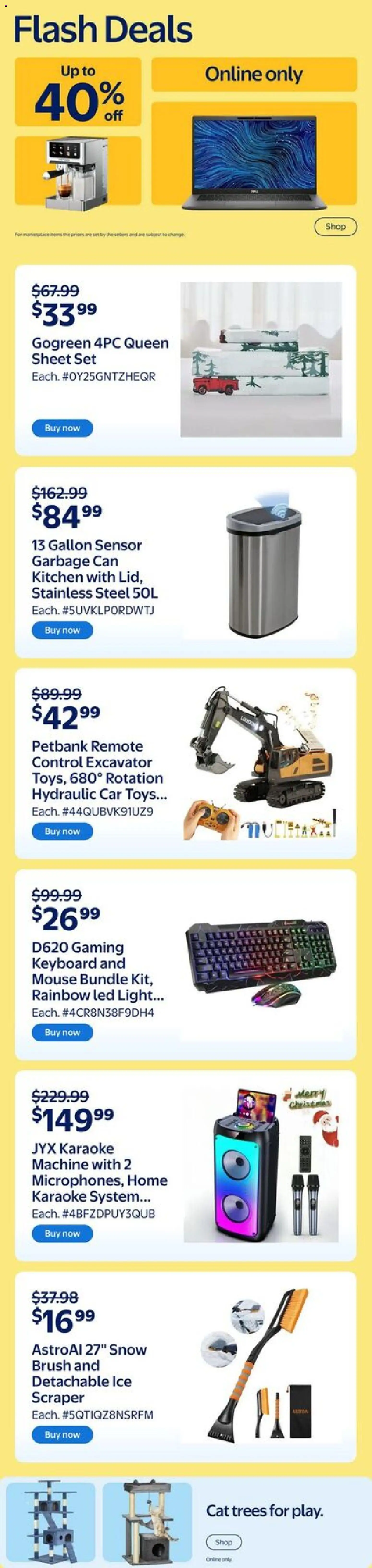 Walmart flyer valid from 04.12.2025 | Page: 15 | Products: Mouse, Keyboard, Brush