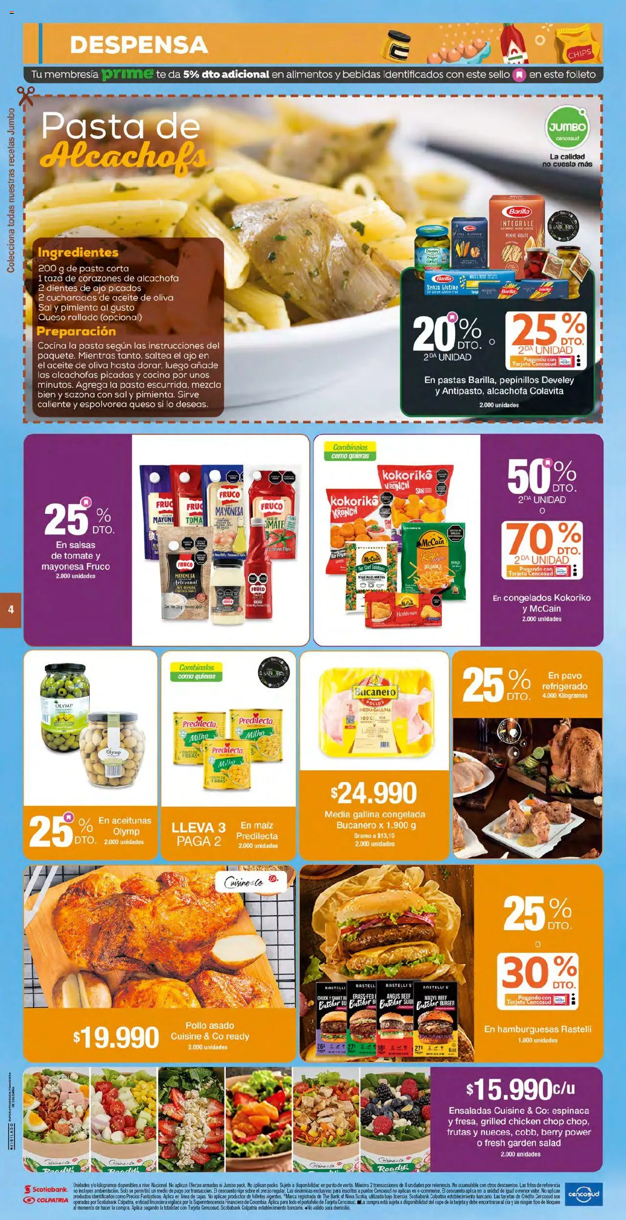 Jumbo revista - valida desde el 04.07.2025 | Página: 4 | Productos: Té, Pasta, Mermelada, Mayonesa