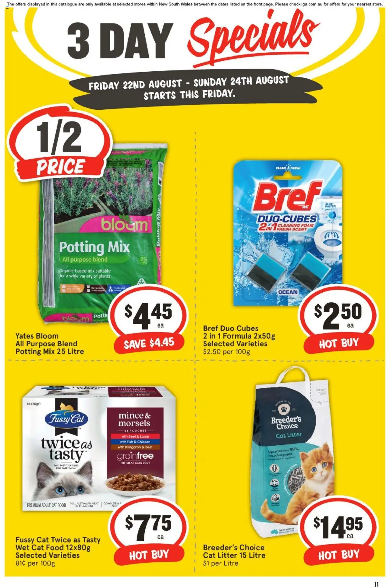 IGA catalogue - valid from 22.08.2025 | Page: 4 | Products: Chicken, Beef, Meat, Safe
