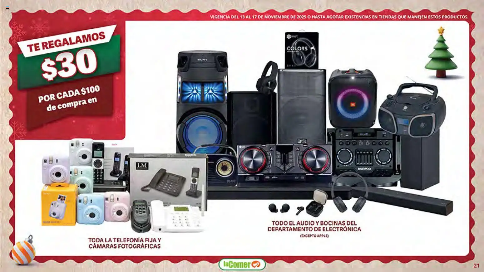 Nuevas ofertas de La Comer válidas en toda la República Mexicana desde el 13.11.2025. ¡Encuentra las mejores ofertas en La Comer Buen Fin ! | Página: 21 | Productos: Audio, Té