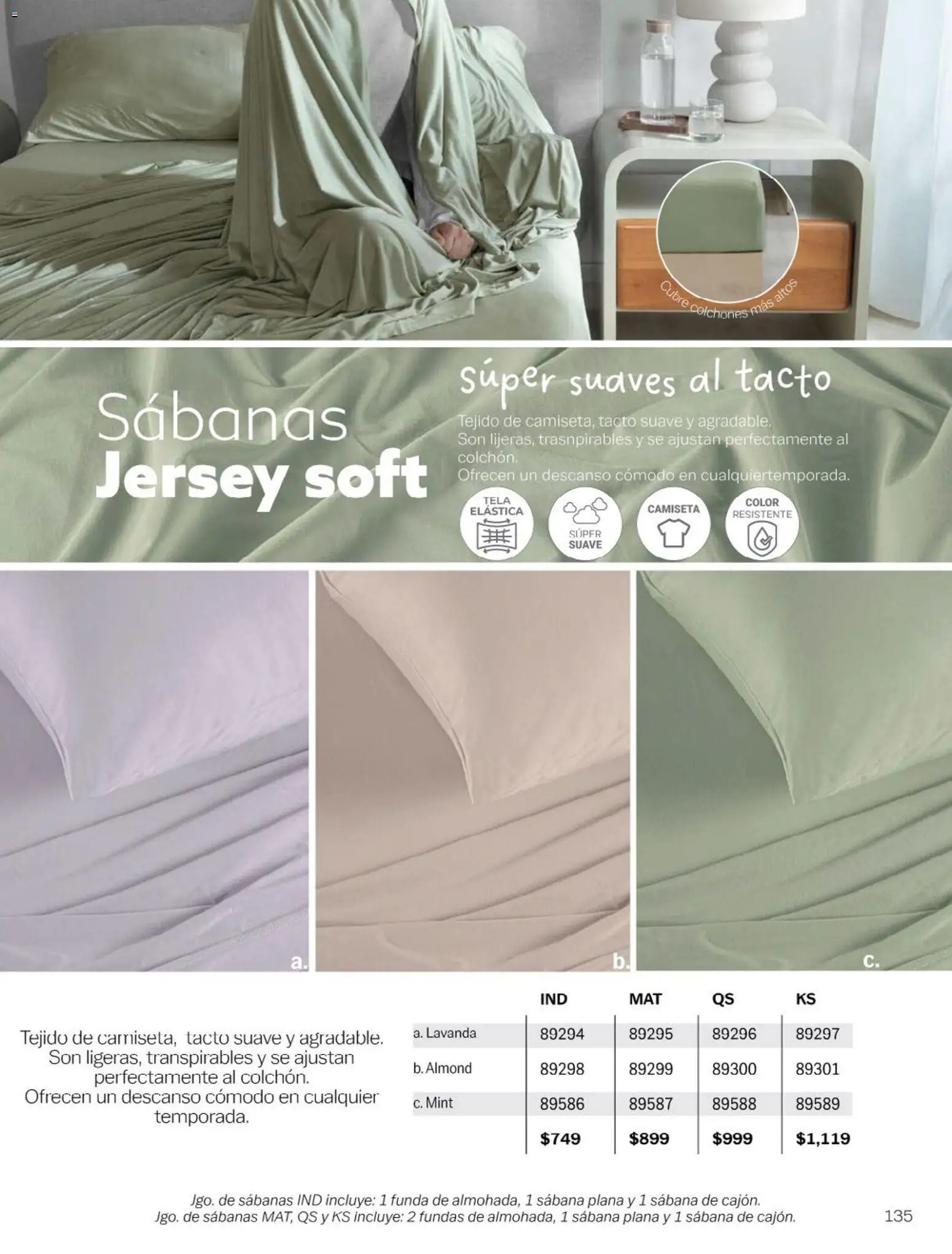 Nuevas ofertas de Vianney válidas en toda la República Mexicana desde el 23.01.2026. ¡Encuentra las mejores ofertas en Vianney catálogo Chavos! | Página: 137 | Productos: Funda, Sabanas, Camiseta