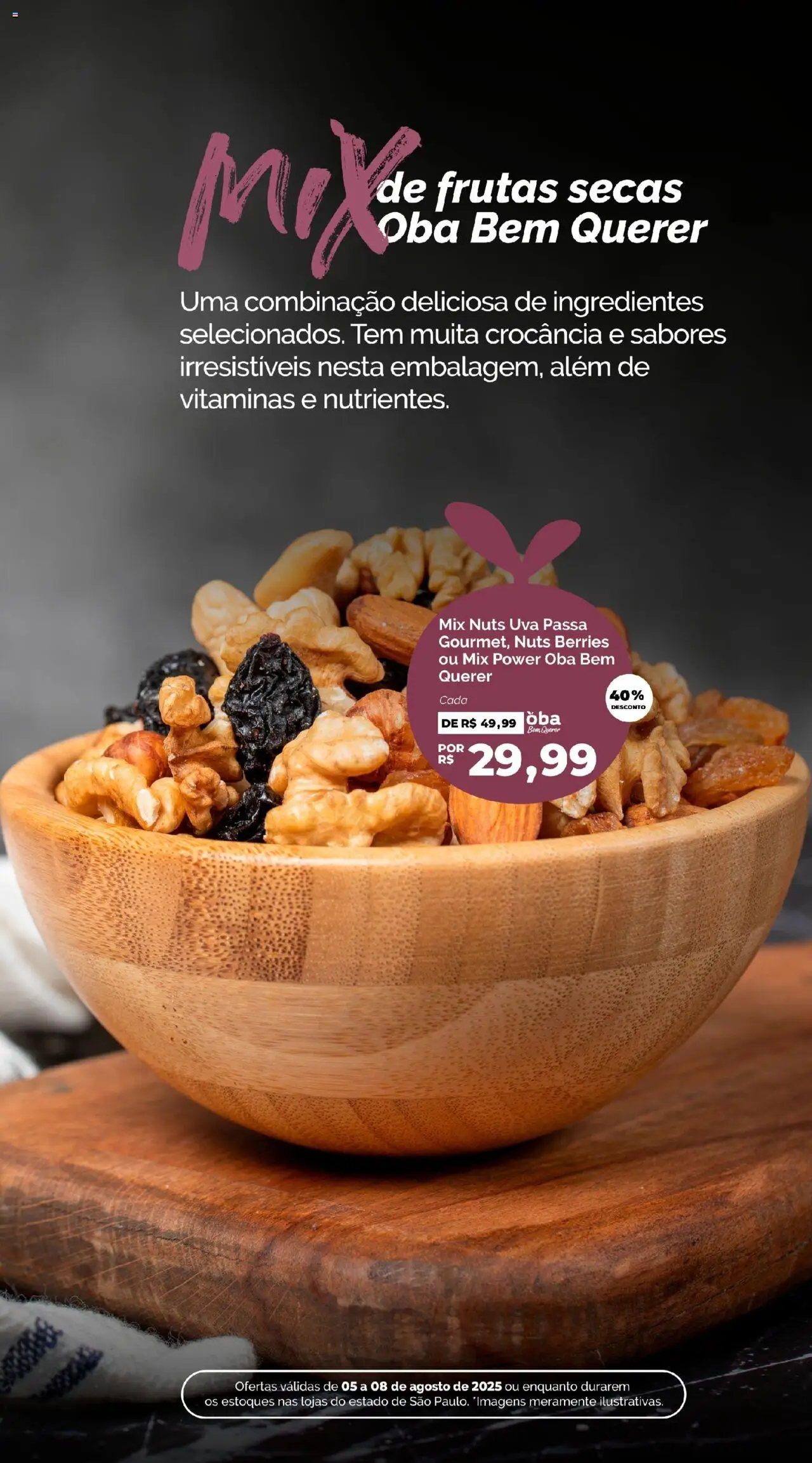 Oba Hortifruti Folheto - válido de 05.08.2025 | Página: 2 | Produtos: Uva passa