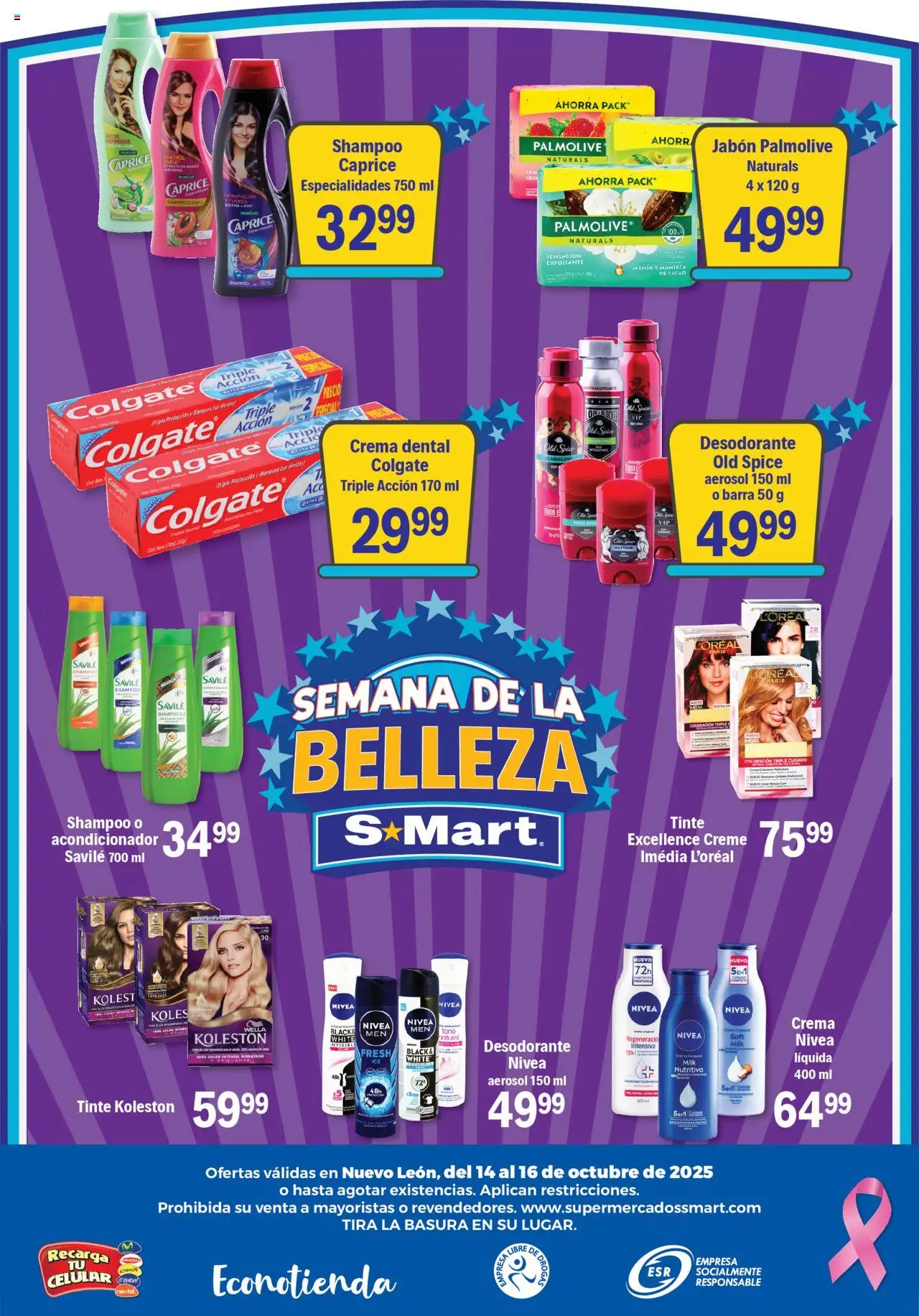 Nuevas ofertas de S-Mart válidas en toda la República Mexicana desde el 14.10.2025. ¡Encuentra las mejores ofertas en S-Mart - Folleto - Monterrey! | Página: 6 | Productos: Aguacate, Uva, Cacao, Jabón