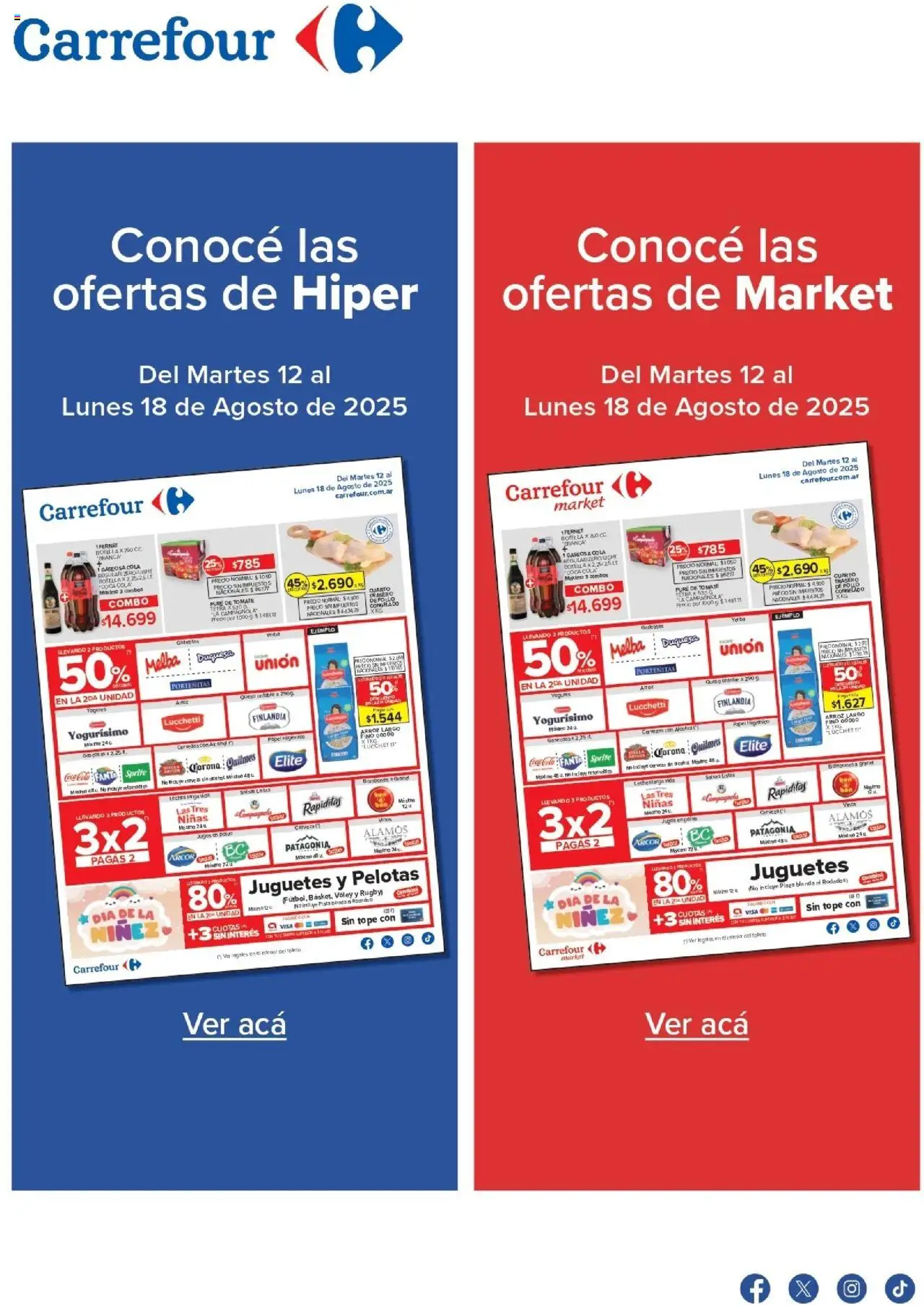 Carrefour ofertas - Chubut │ válido desde el 12.08.2025 | Página: 1 | Productos: Papel higiénico, Bombones, Gaseosa, Cerveza